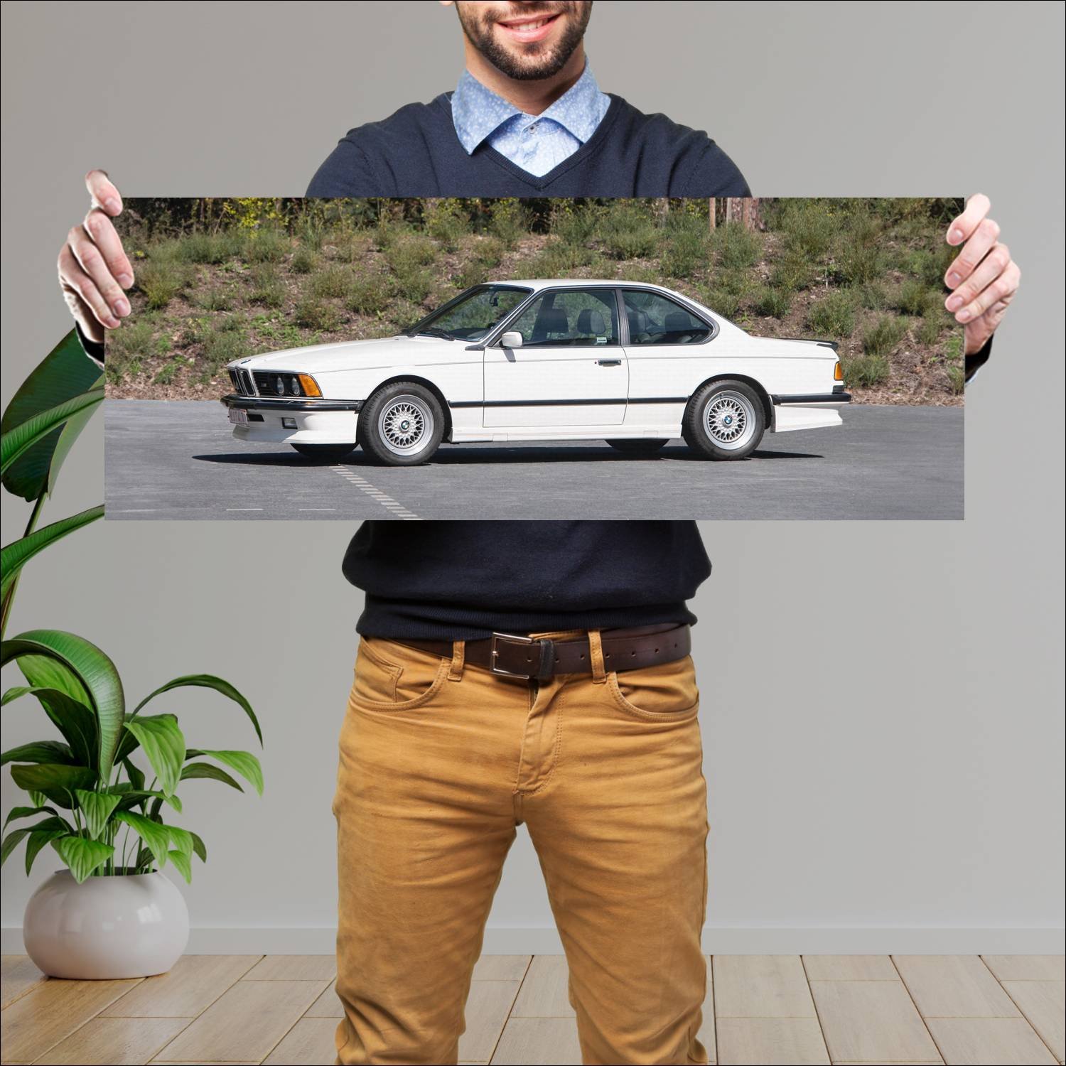 Cuadro grande 30x80cm 1984 bmw m635 csi coupe 8318 78 Bmw