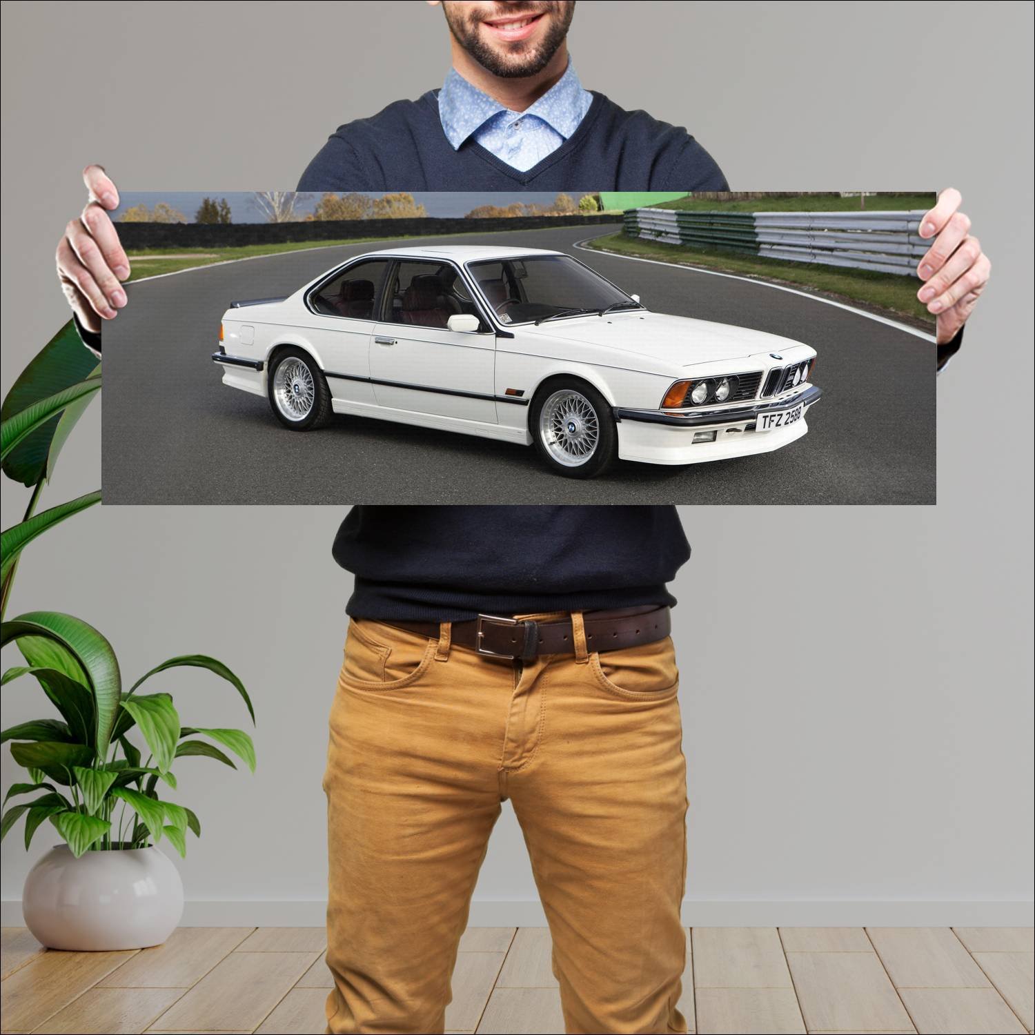Cuadro grande 30x80cm 1984 bmw m635 csi coupe uk 8 80 Bmw