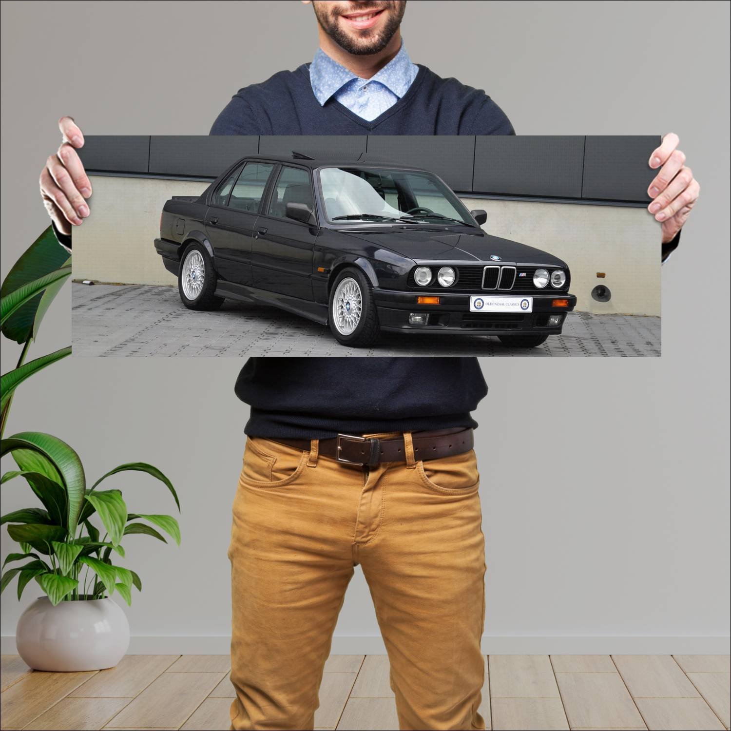 Cuadro grande 30x80cm 1987 bmw 3 series m technic 100 Bmw