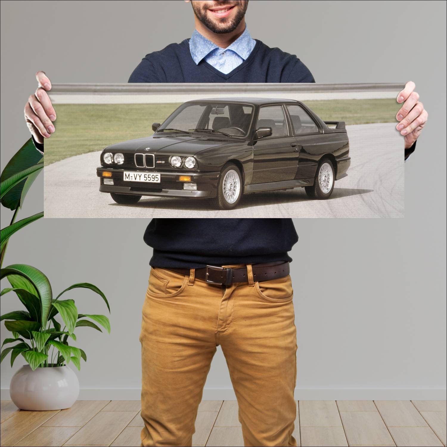Cuadro grande 30x80cm 1987 bmw m3 evolution 2 door 112 Bmw