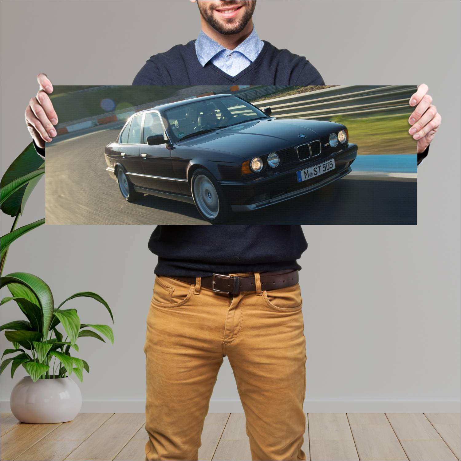 Cuadro grande 30x80cm 1988 bmw m5 auto 119 Bmw
