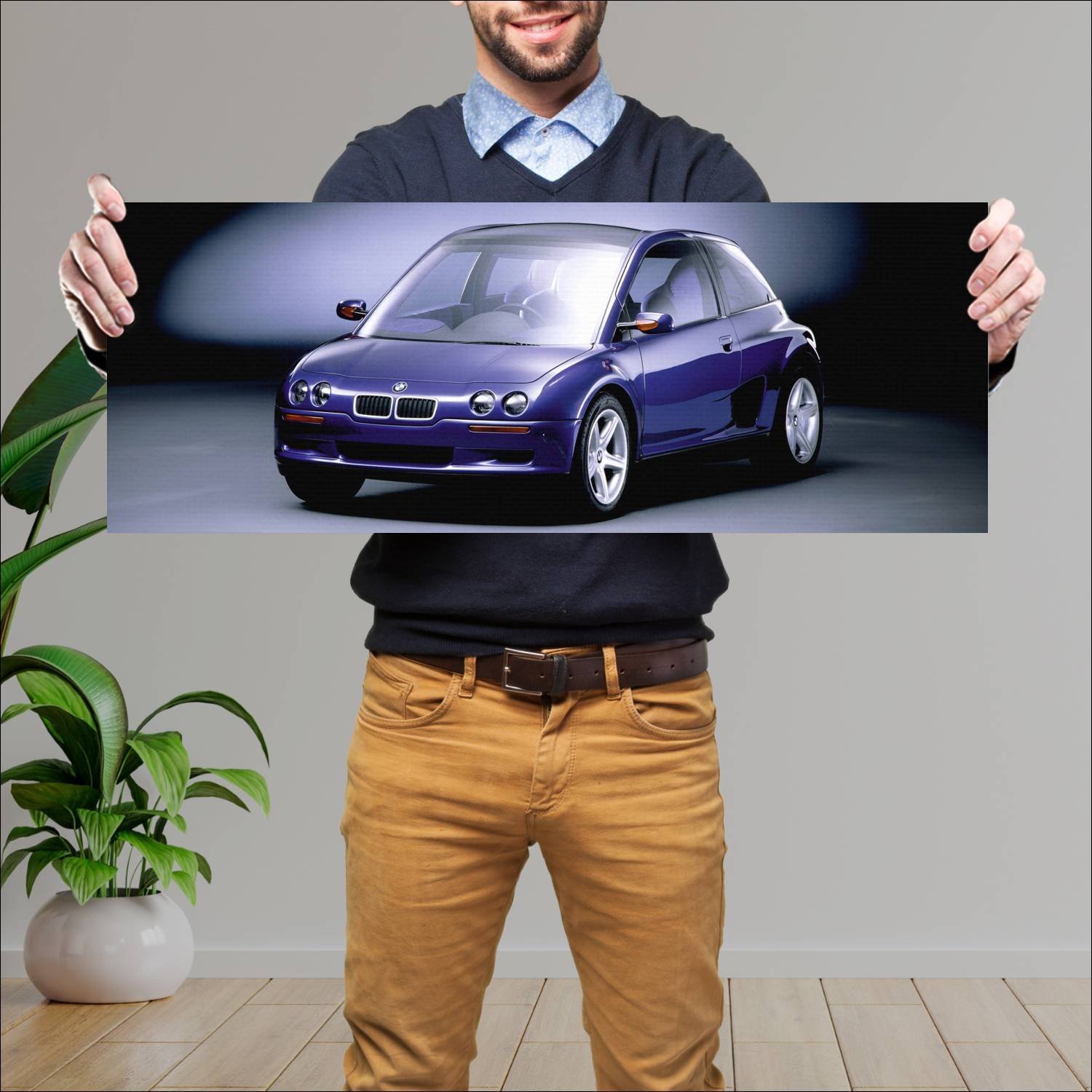Cuadro grande 30x80cm 1993 bmw z13 concept auto 155 Bmw