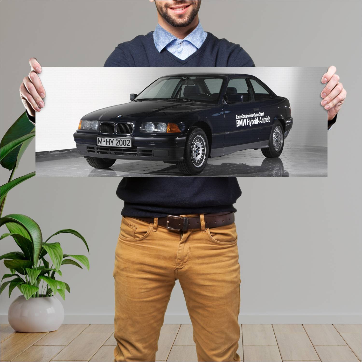 Cuadro grande 30x80cm 1994 bmw 3 series coupe hybr 158 Bmw