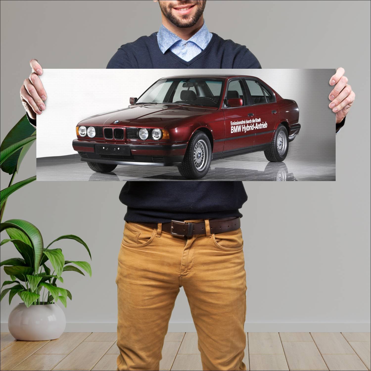 Cuadro grande 30x80cm 1994 bmw 5 series hybrid con 159 Bmw