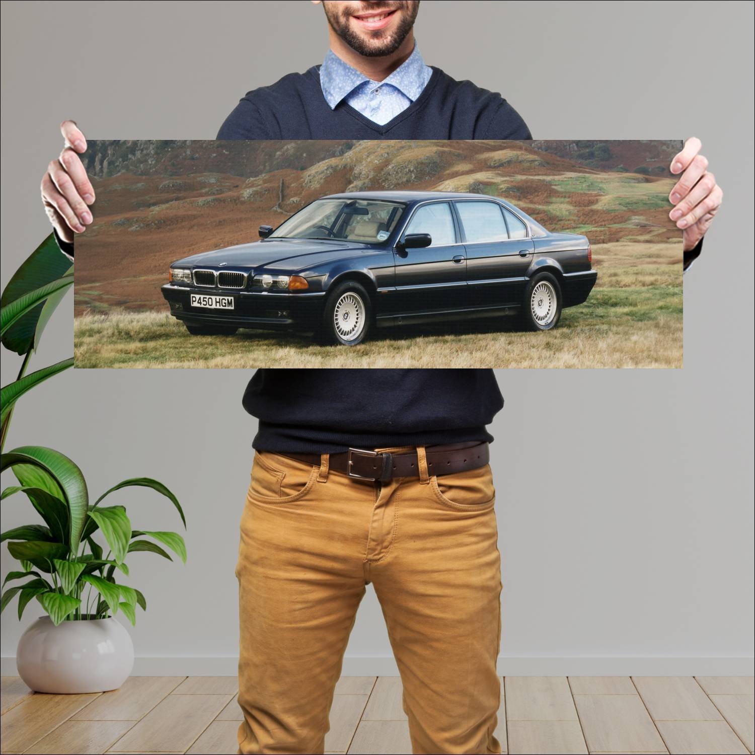 Cuadro grande 30x80cm 1994 bmw 7 series lwb uk 828 162 Bmw