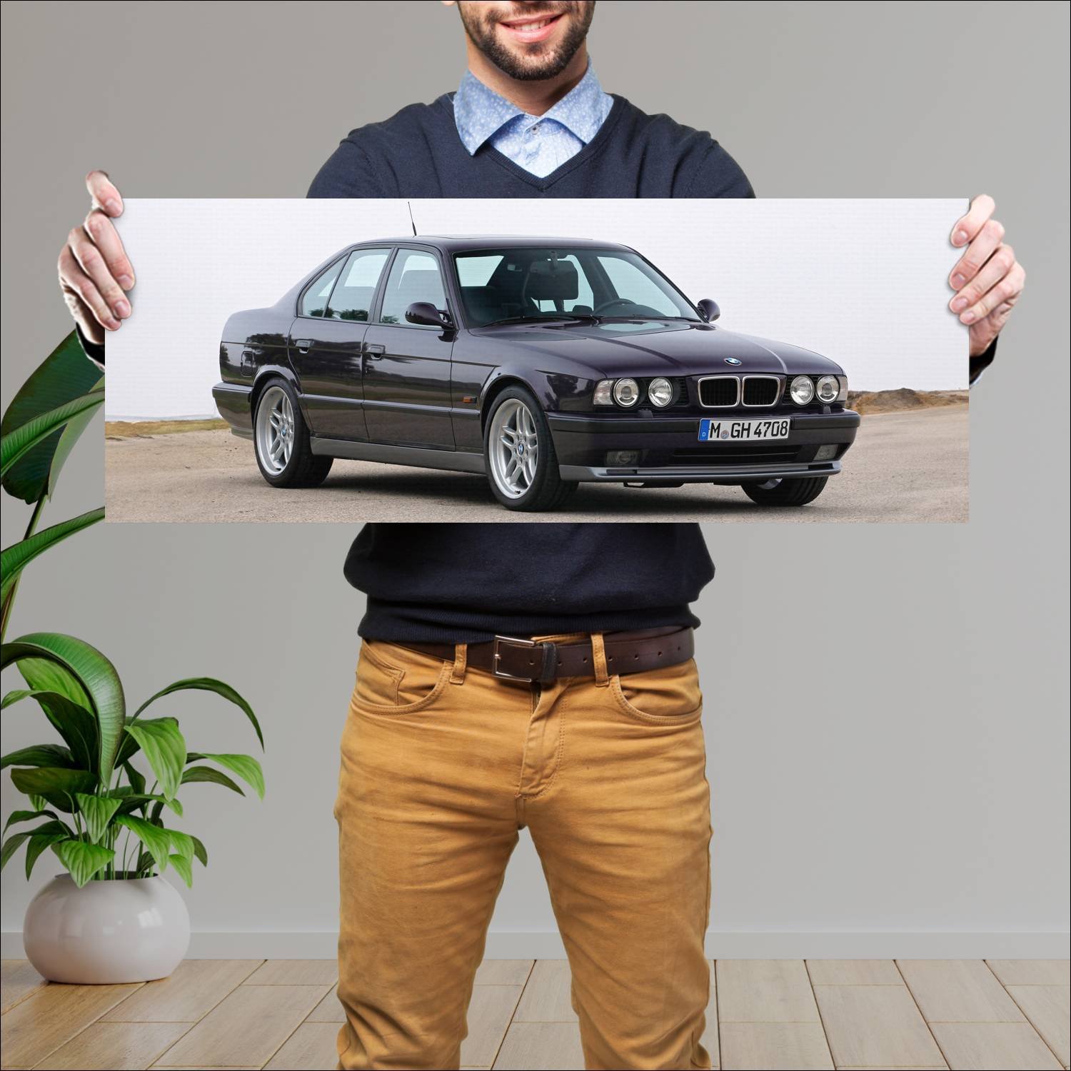 Cuadro grande 30x80cm 1994 bmw m5 auto 164 Bmw