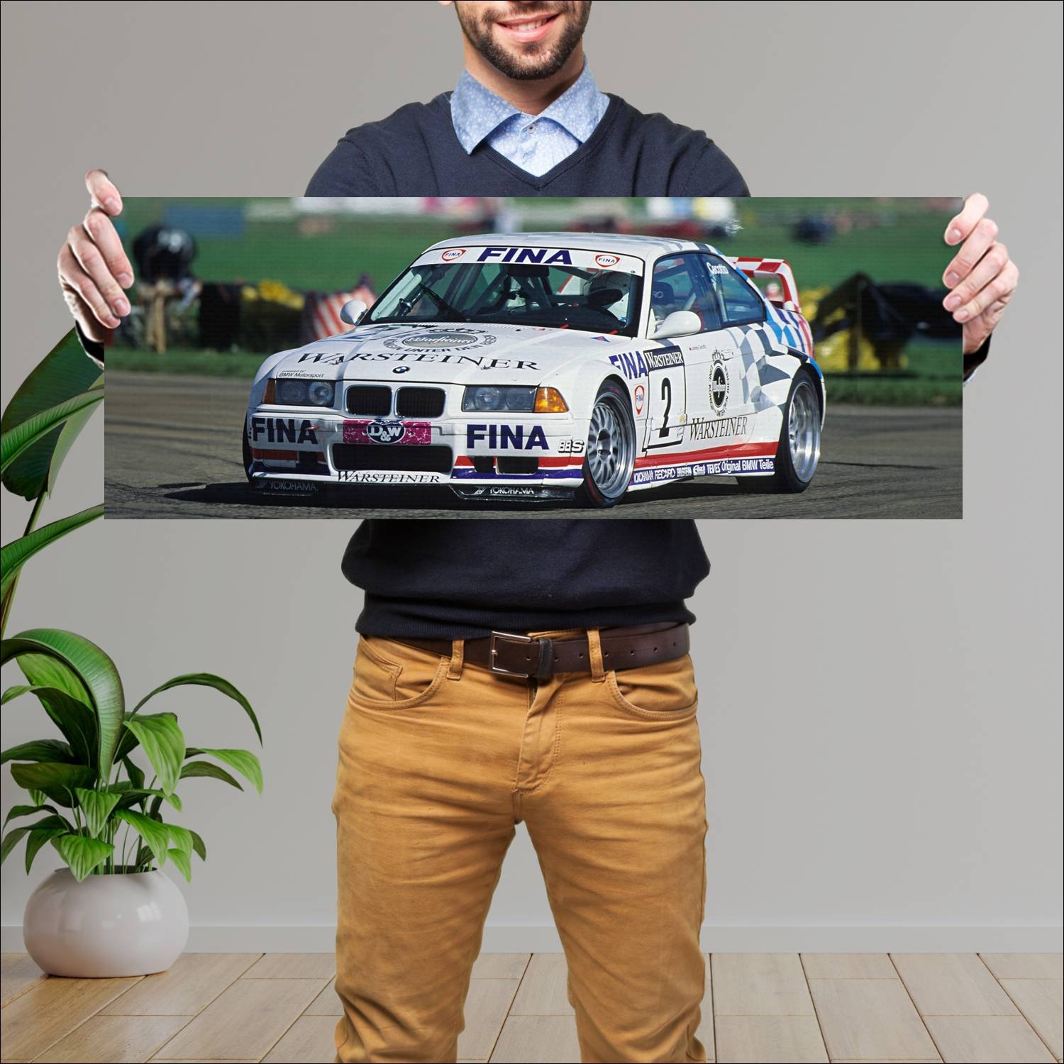 Cuadro grande 30x80cm 1995 bmw m3 gtr auto 172 Bmw