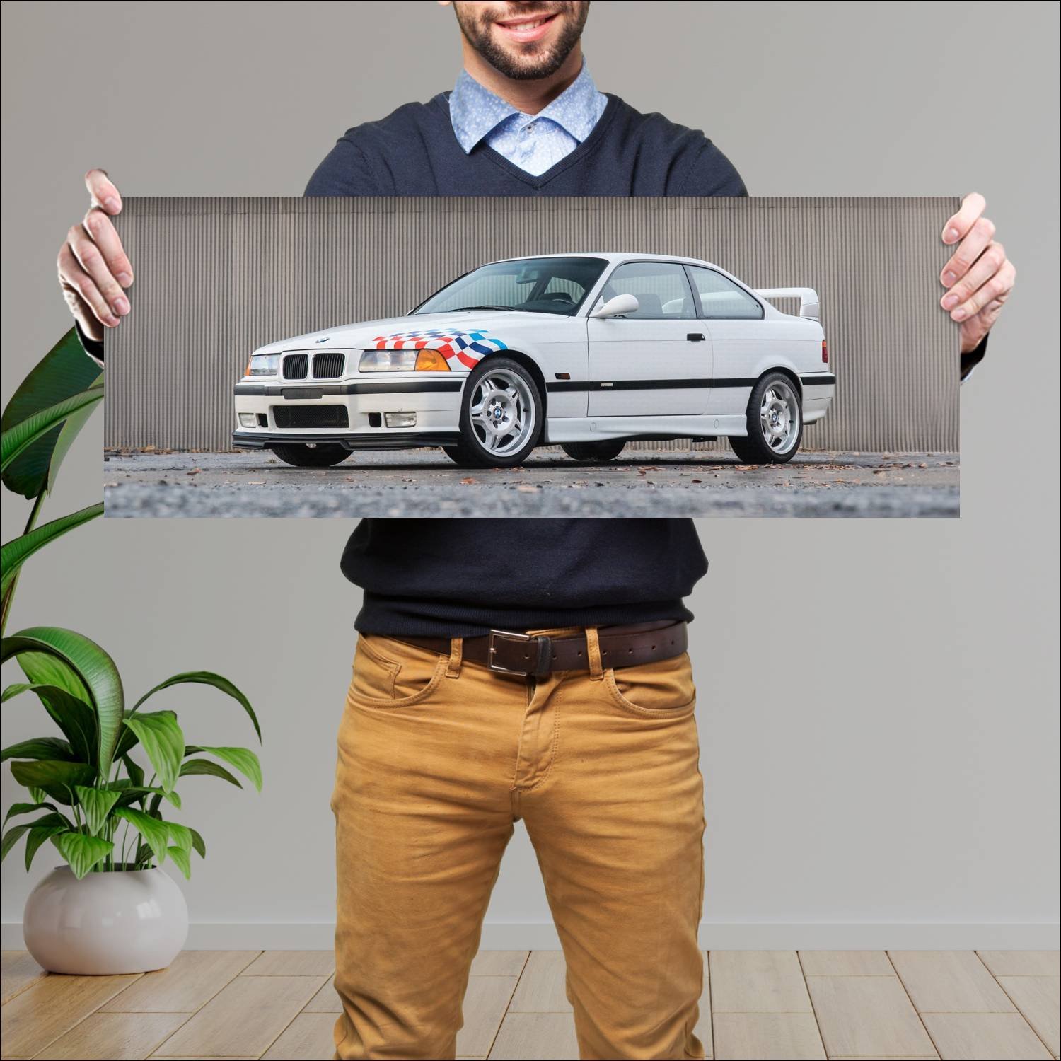 Cuadro grande 30x80cm 1995 bmw m3 lightweight coup 173 Bmw