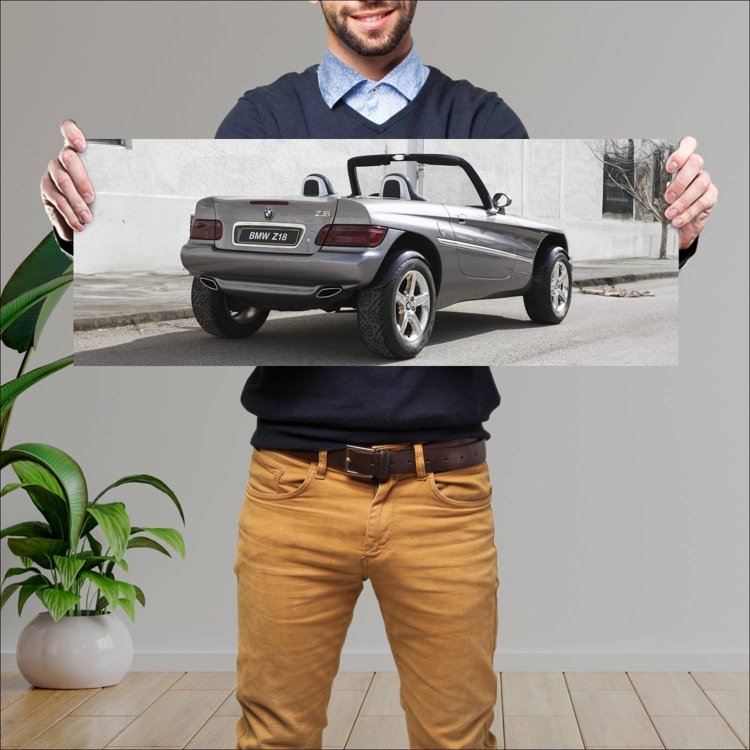 Cuadro grande 30x80cm 1995 bmw z18 concept auto 174 Bmw