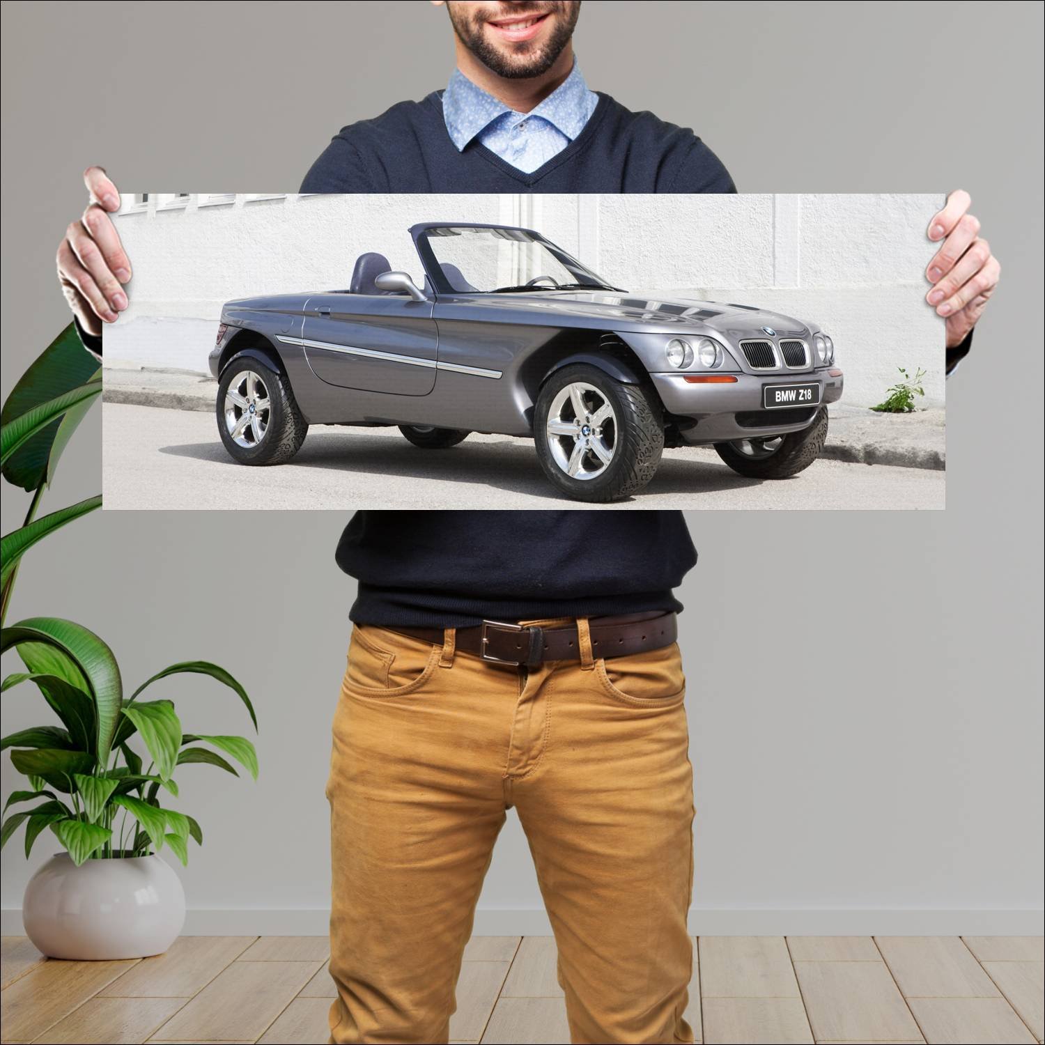Cuadro grande 30x80cm 1995 bmw z18 concept auto 175 Bmw