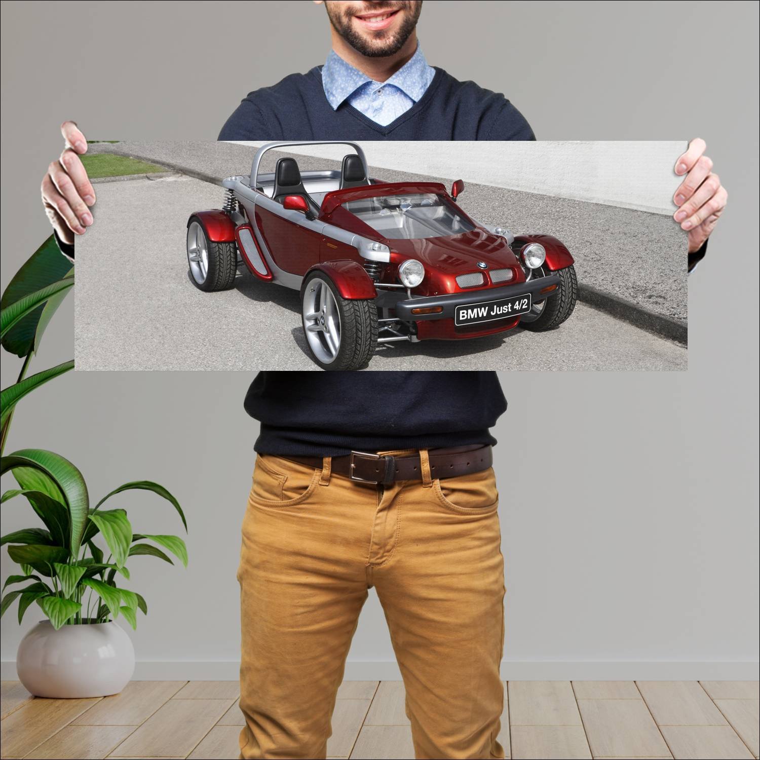 Cuadro grande 30x80cm 1995 bmw z21 just 4 2 auto 177 Bmw