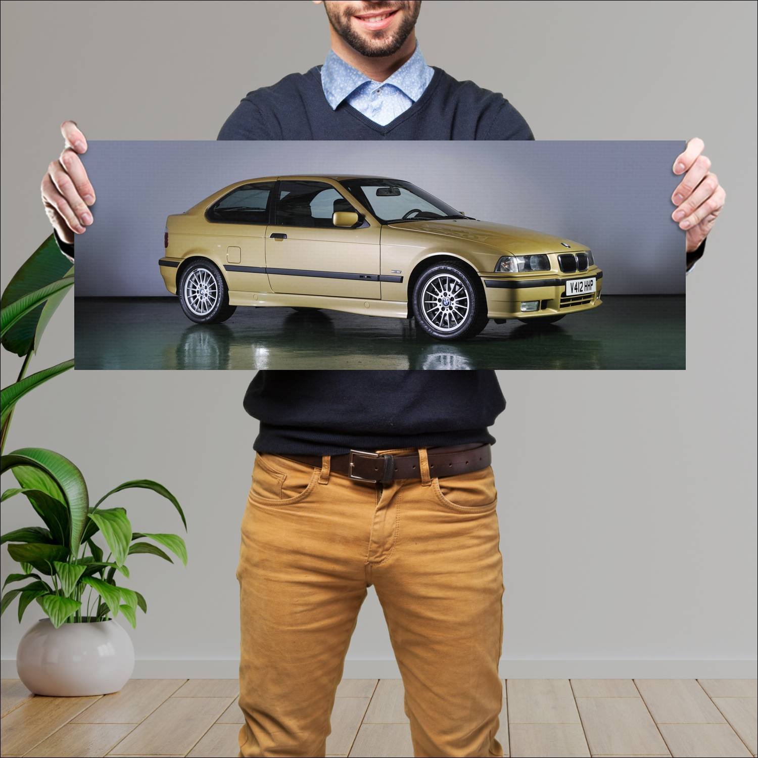 Cuadro grande 30x80cm 1996 bmw 3 series compact m 181 Bmw