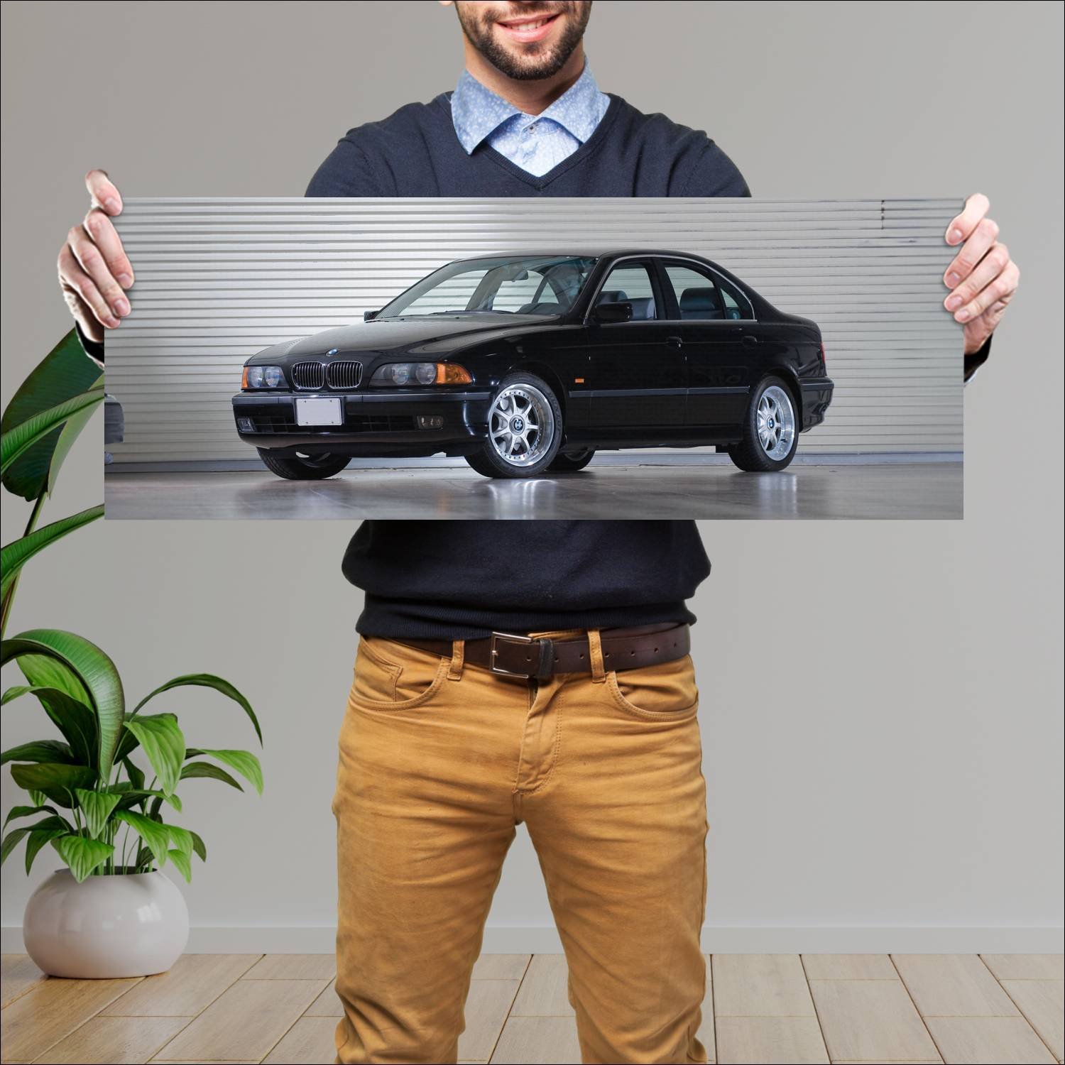 Cuadro grande 30x80cm 1996 bmw 5 series us auto 183 Bmw