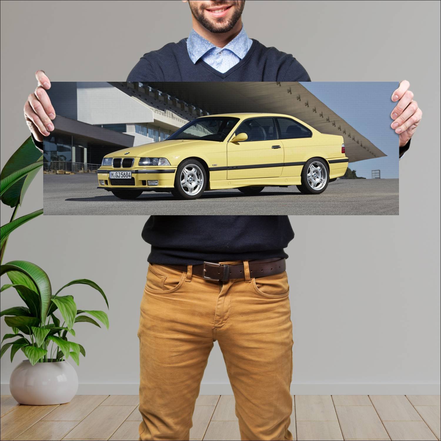 Cuadro grande 30x80cm 1996 bmw m3 coupe auto 187 Bmw