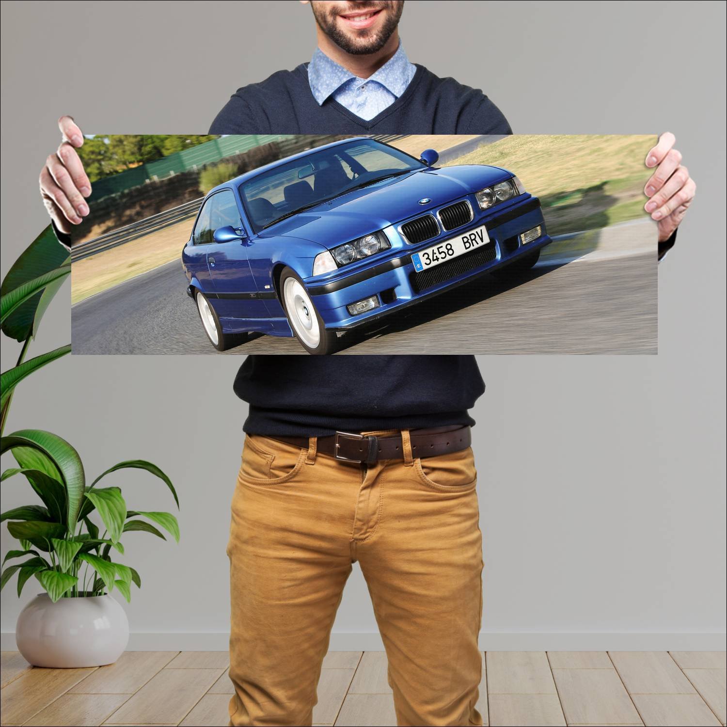 Cuadro grande 30x80cm 1996 bmw m3 coupe auto 188 Bmw