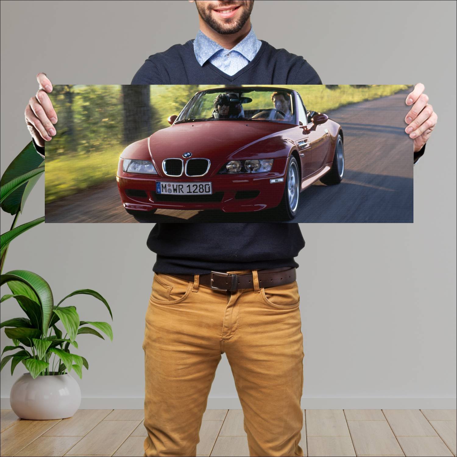 Cuadro grande 30x80cm 1997 bmw z3 m auto 193 Bmw