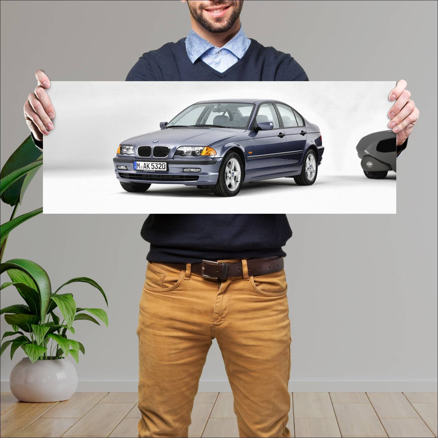 Cuadro grande 30x80cm 1998 bmw 3 series auto 194 Bmw
