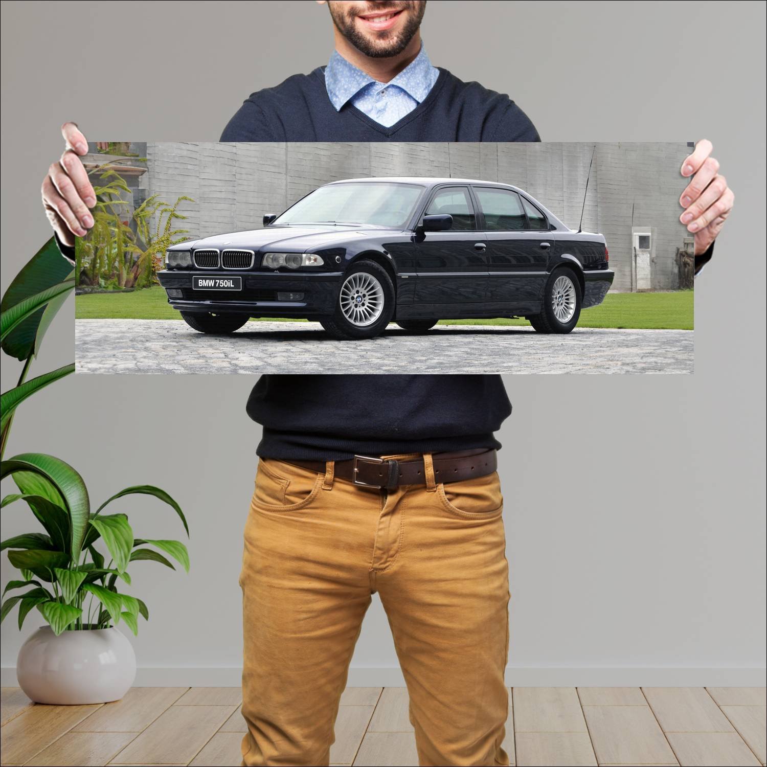Cuadro grande 30x80cm 1998 bmw 7 series security l 199 Bmw