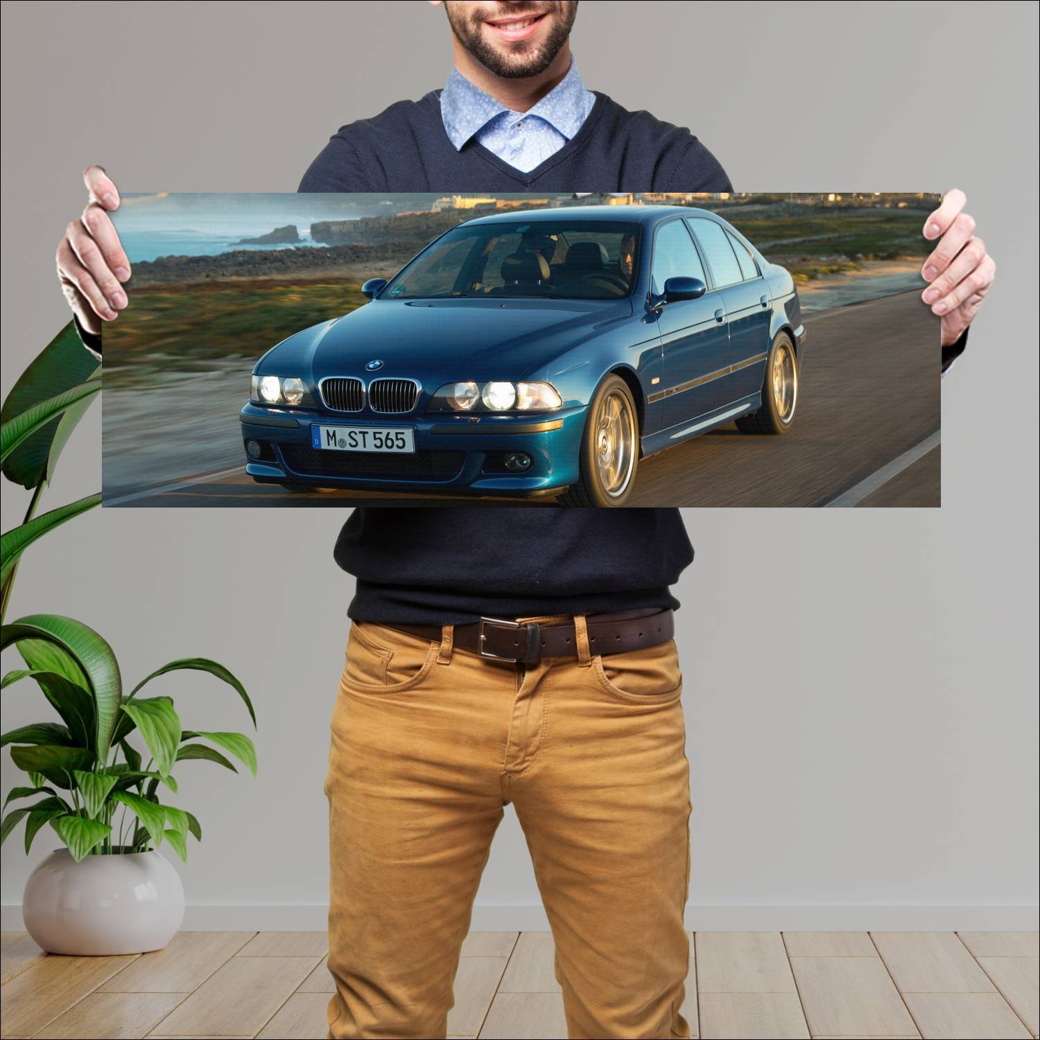 Cuadro grande 30x80cm 1998 bmw m5 auto 200 Bmw