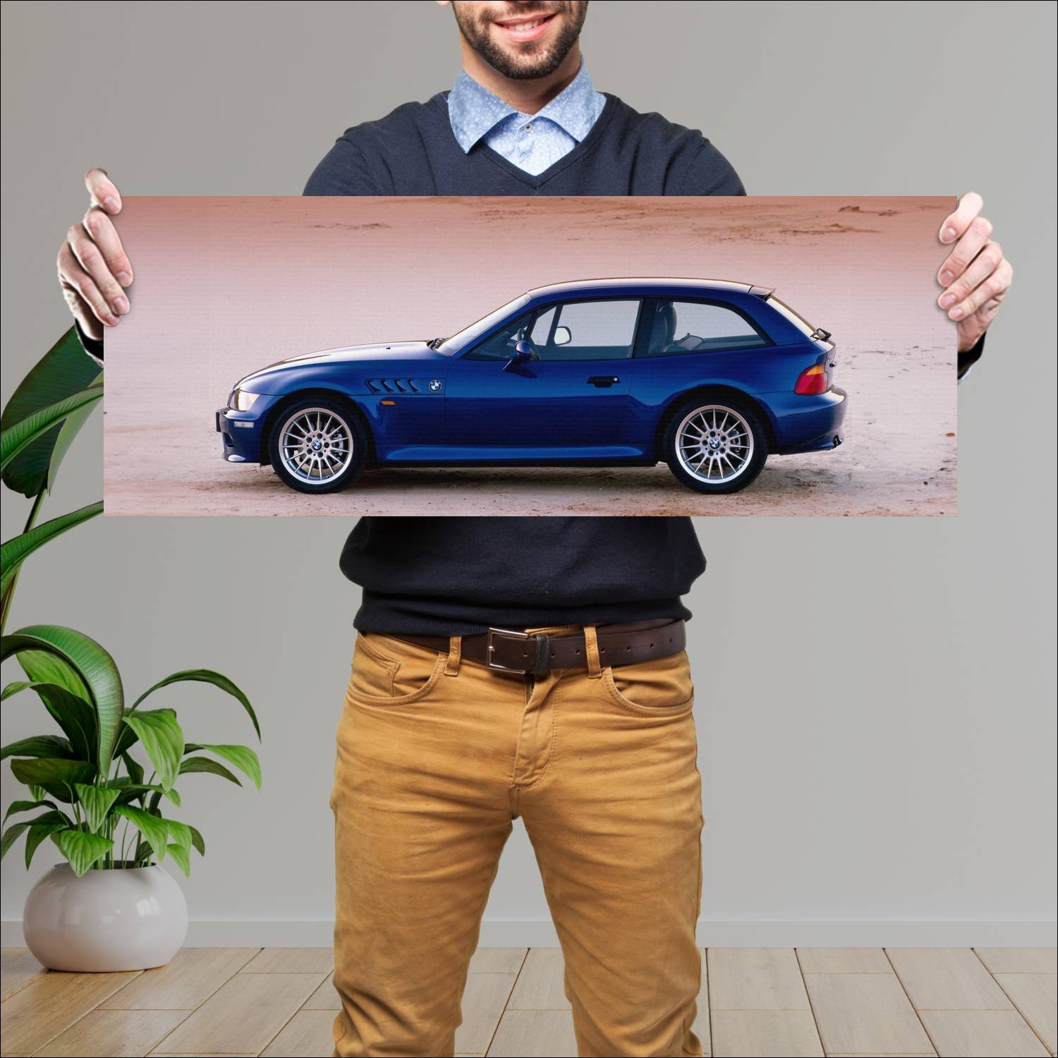 Cuadro grande 30x80cm 1998 bmw z3 coupe auto 202 Bmw