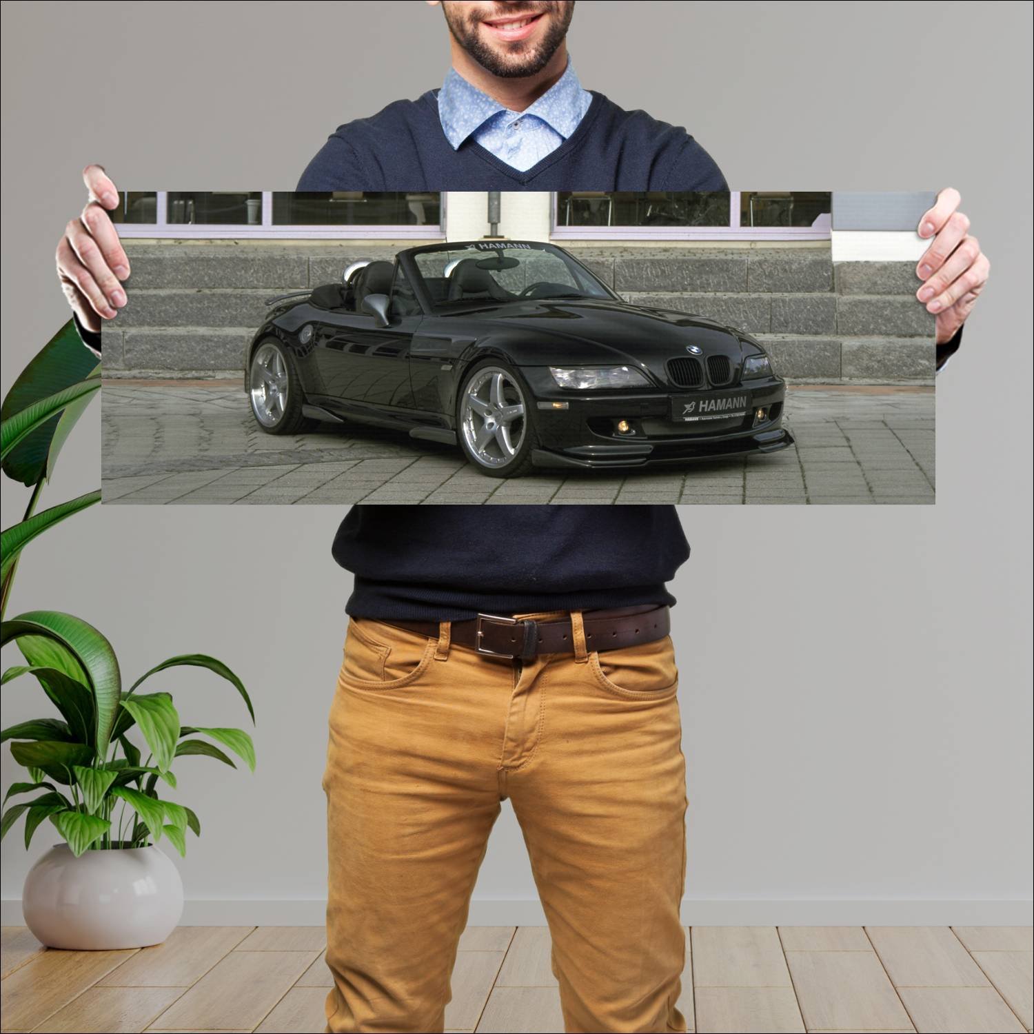 Cuadro grande 30x80cm 1998 bmw z3 roadster by hama 204 Bmw