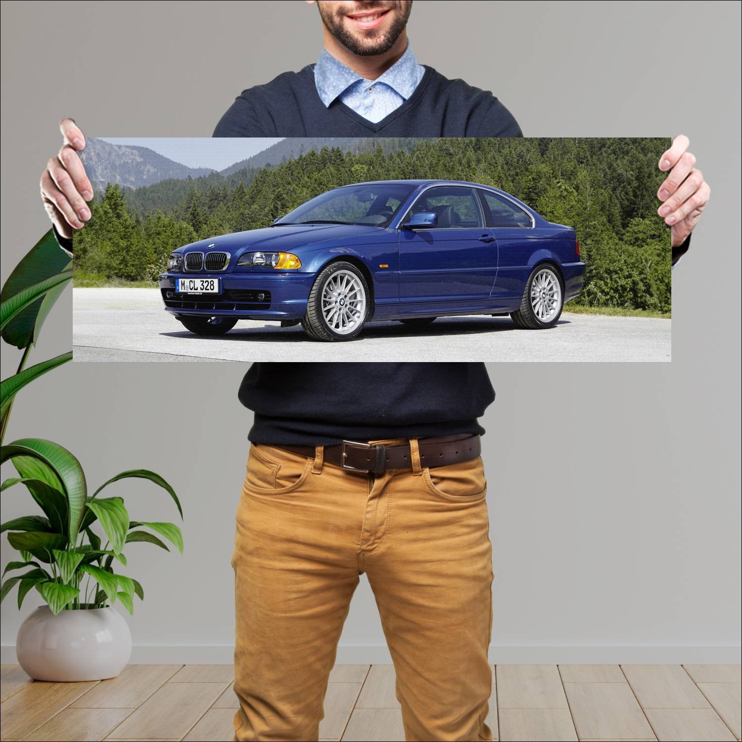 Cuadro grande 30x80cm 1999 bmw 3 series coupe Bmw