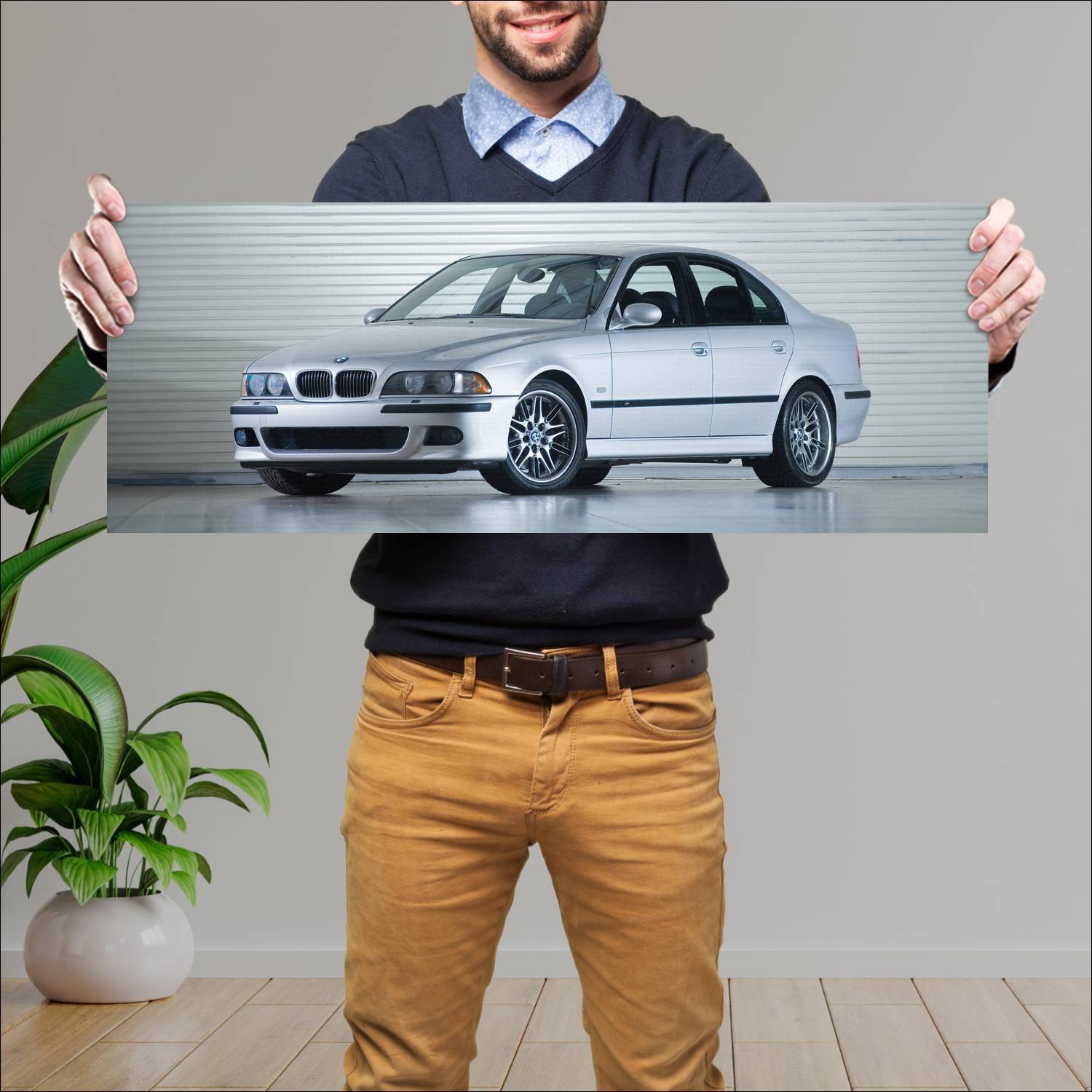Cuadro grande 30x80cm 1999 bmw m5 us auto 211 Bmw