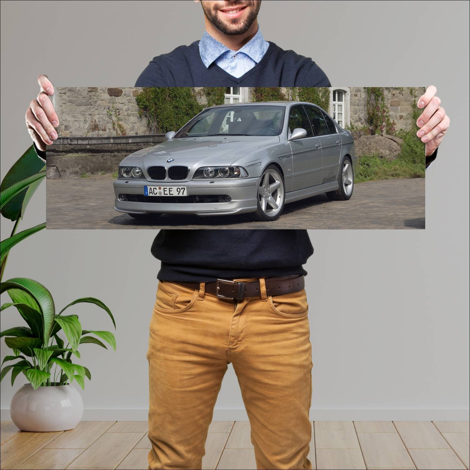 Cuadro grande 30x80cm 2000 ac schnitzer acs5 auto 217 Bmw