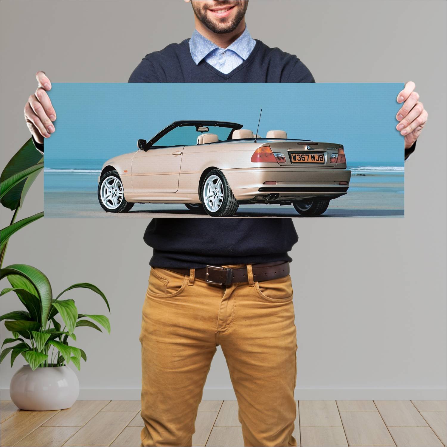 Cuadro grande 30x80cm 2000 bmw 3 series convertibl 220 Bmw