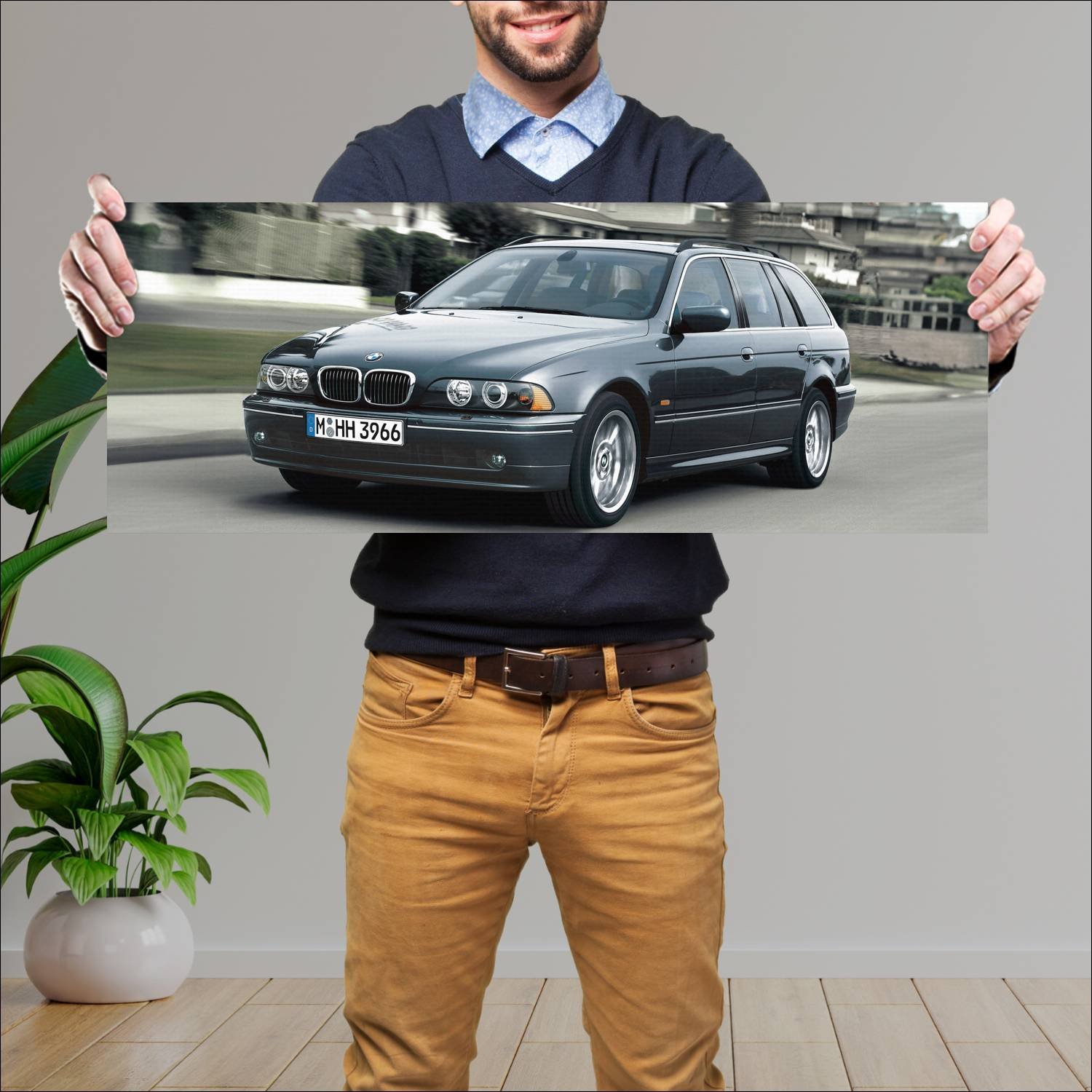 Cuadro grande 30x80cm 2000 bmw 5 series touring 81 229 Bmw