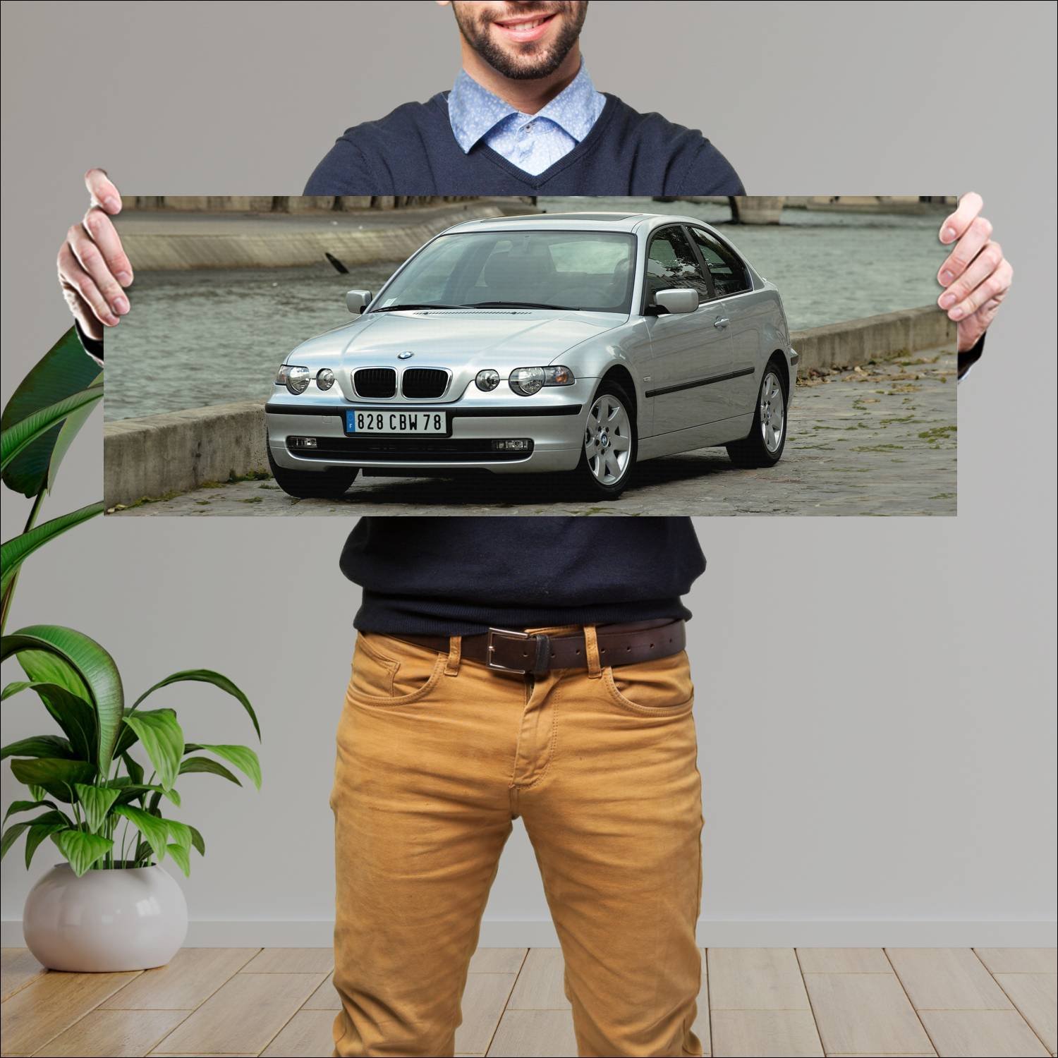 Cuadro grande 30x80cm 2001 bmw 3 series compact 21 256 Bmw