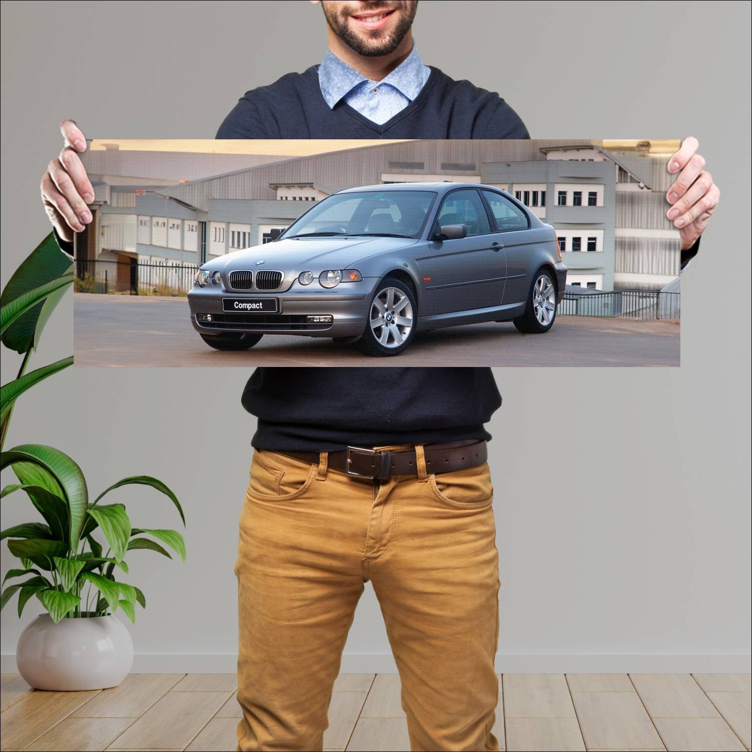 Cuadro grande 30x80cm 2001 bmw 3 series compact za 261 Bmw