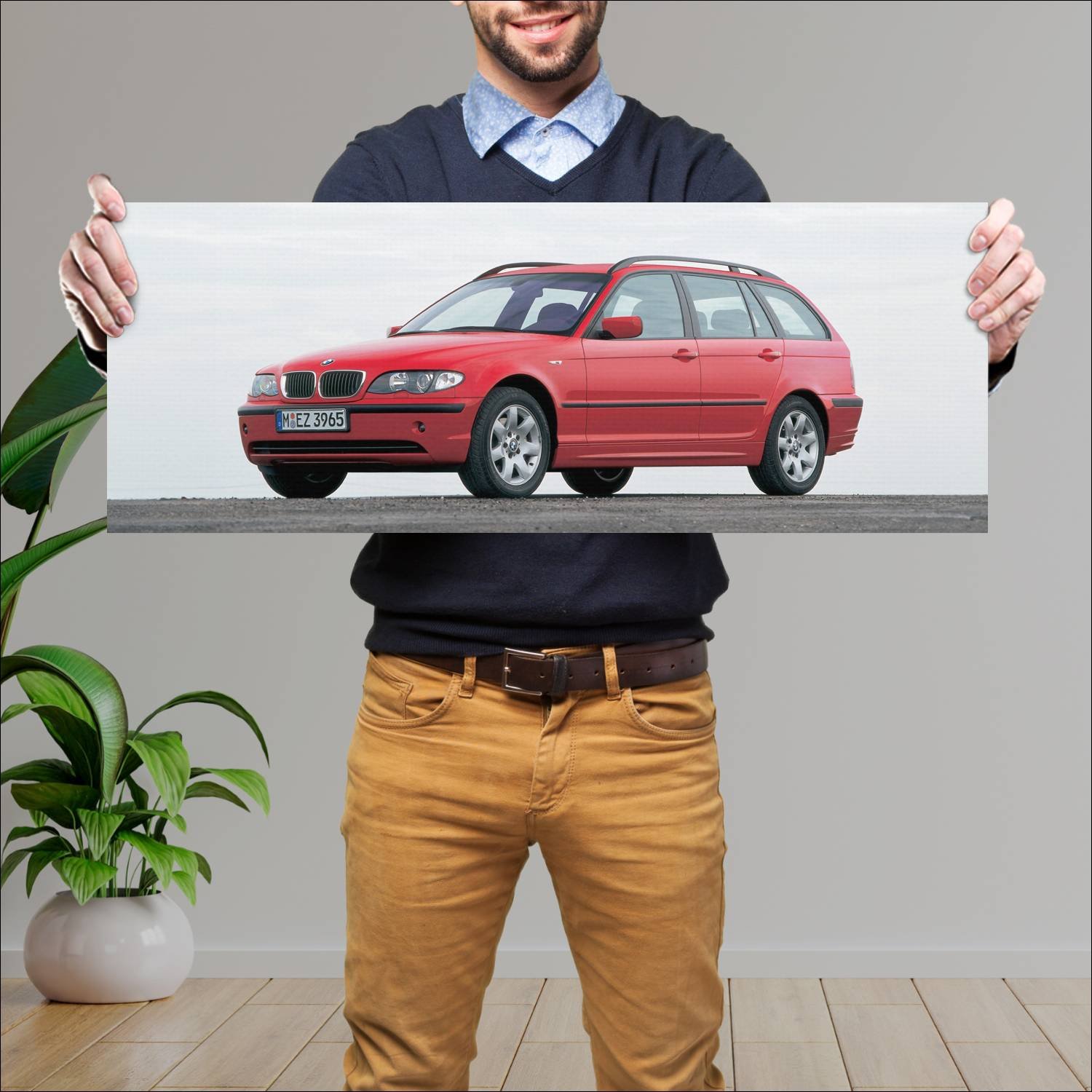 Cuadro grande 30x80cm 2001 bmw 3 series touring 82 263 Bmw