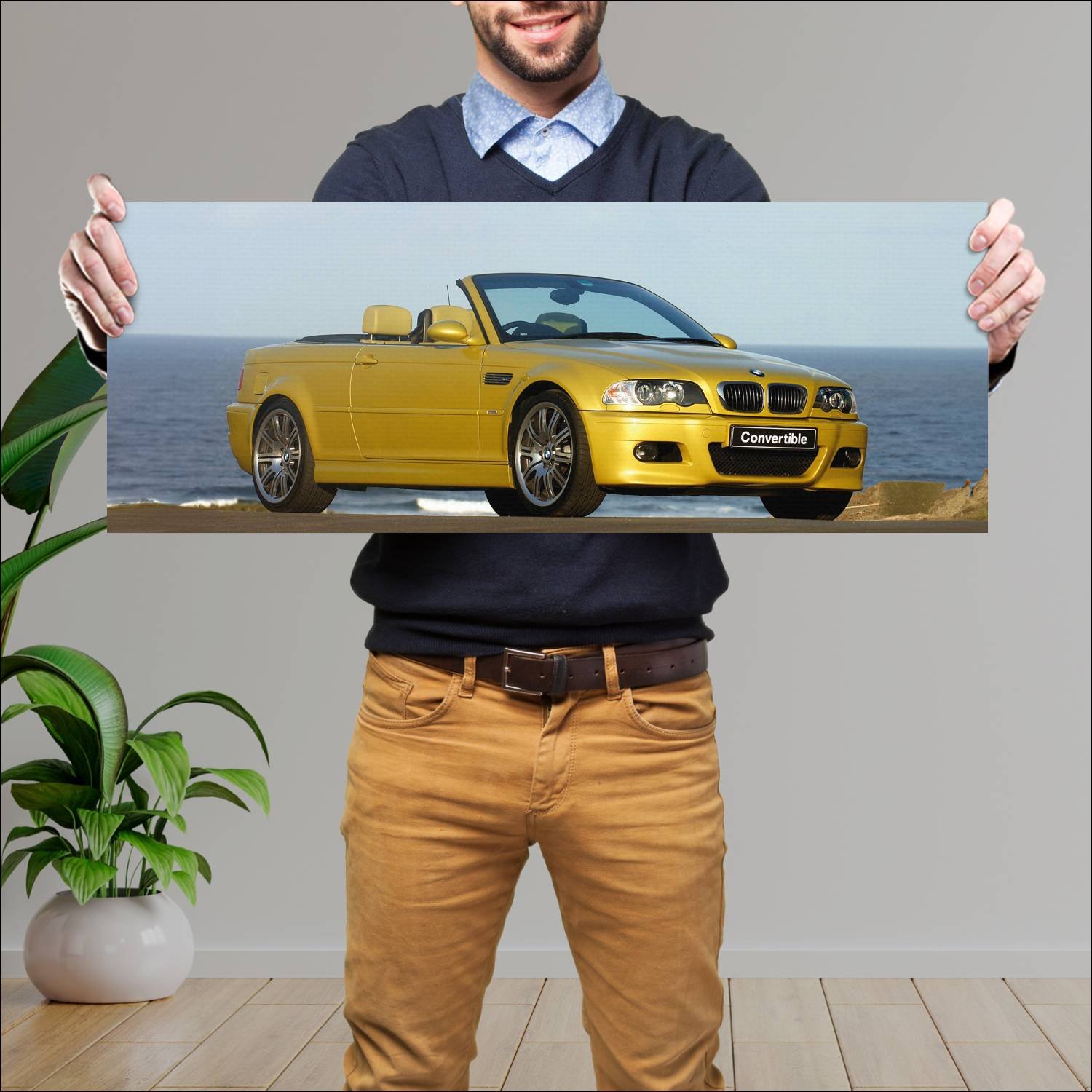 Cuadro grande 30x80cm 2001 bmw m3 convertible uk 9 281 Bmw
