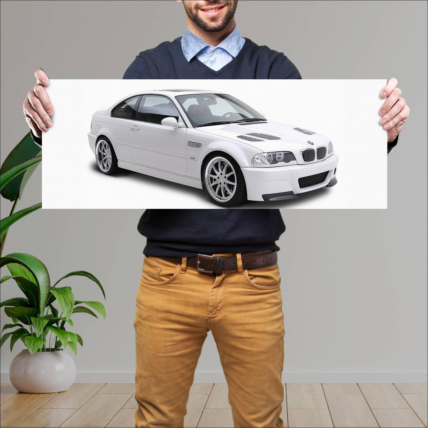 Cuadro grande 30x80cm 2001 bmw m3 coupe by vorstei 282 Bmw