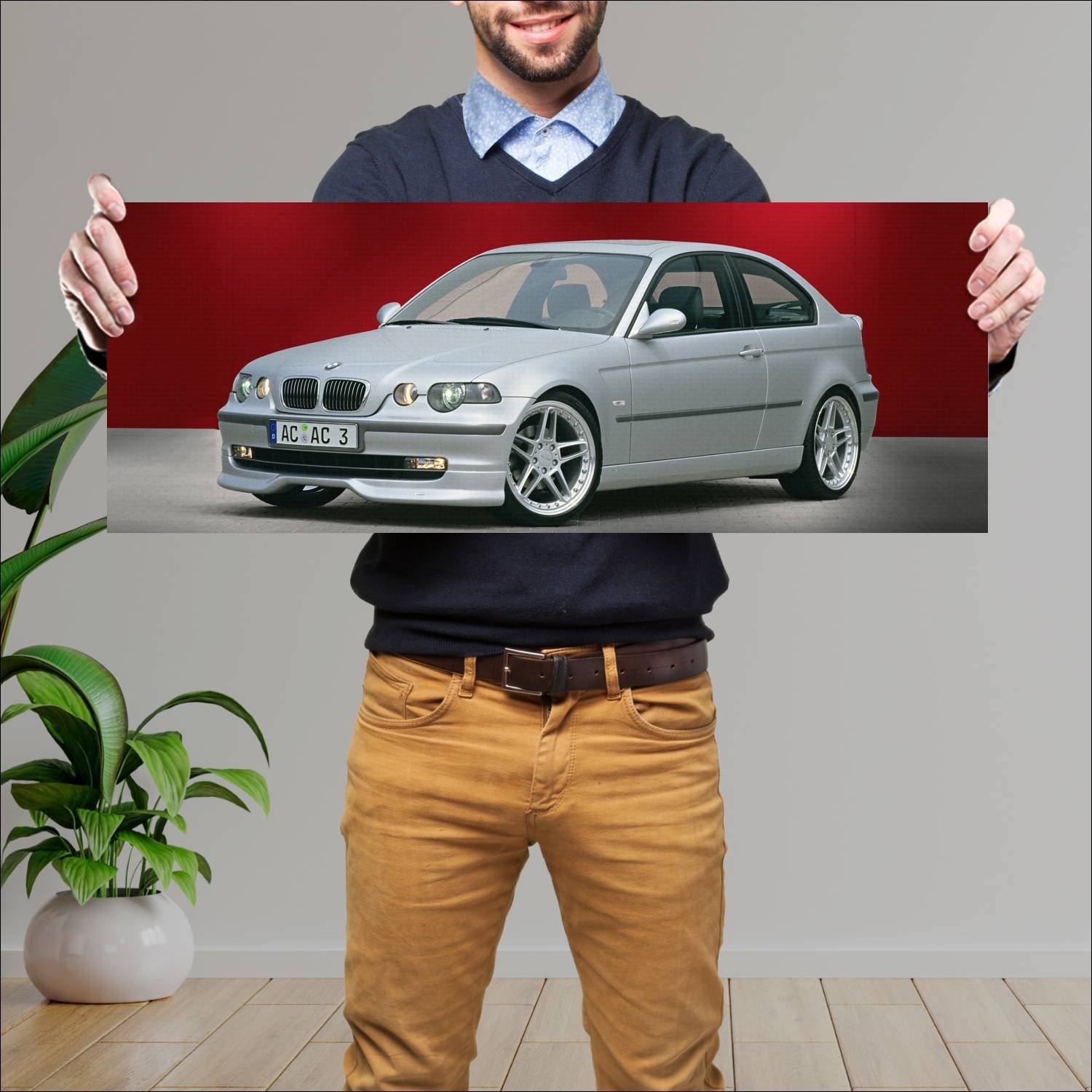 Cuadro grande 30x80cm 2002 ac schnitzer acs3 compa 293 Bmw