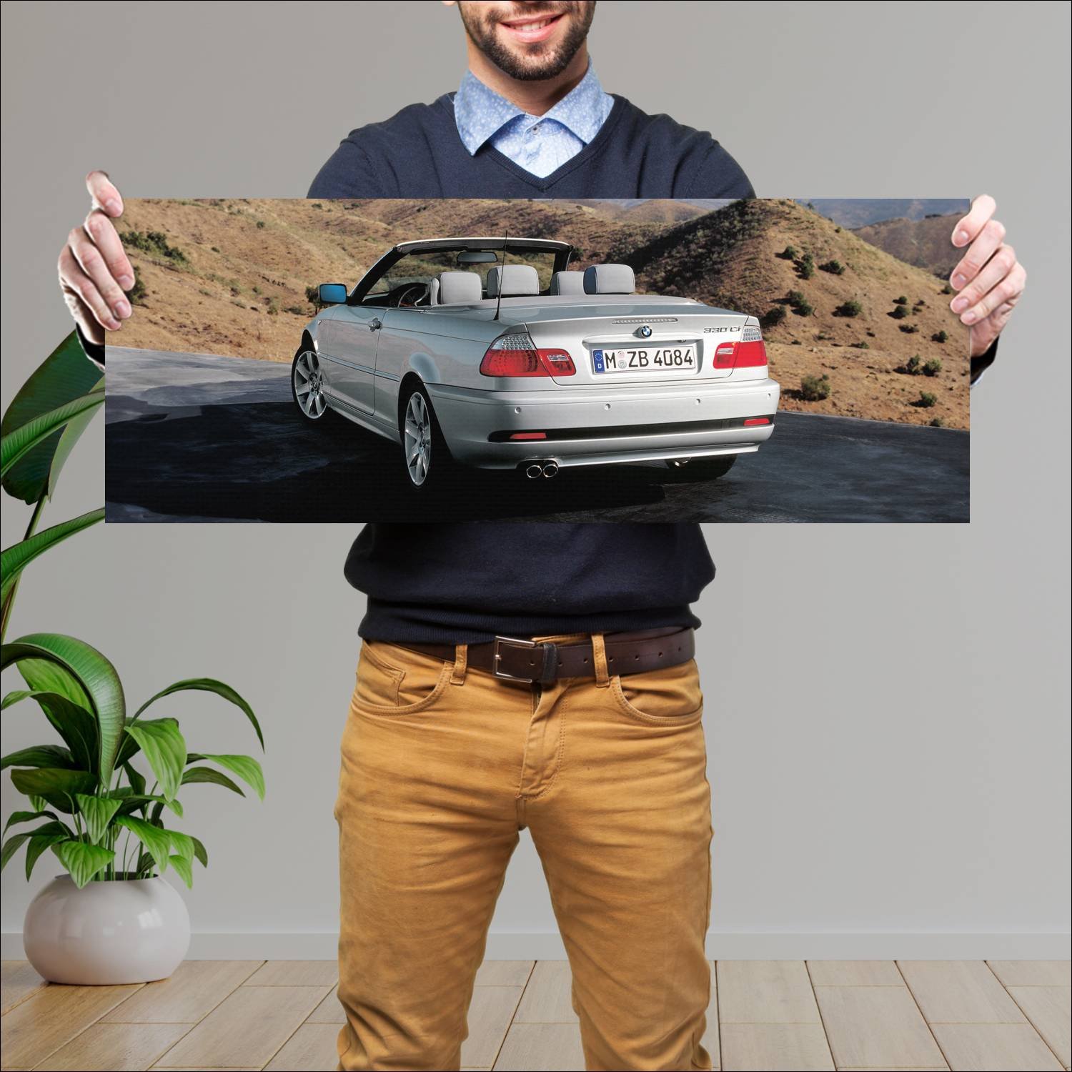Cuadro grande 30x80cm 2003 bmw 3 series cabrio 818 325 Bmw