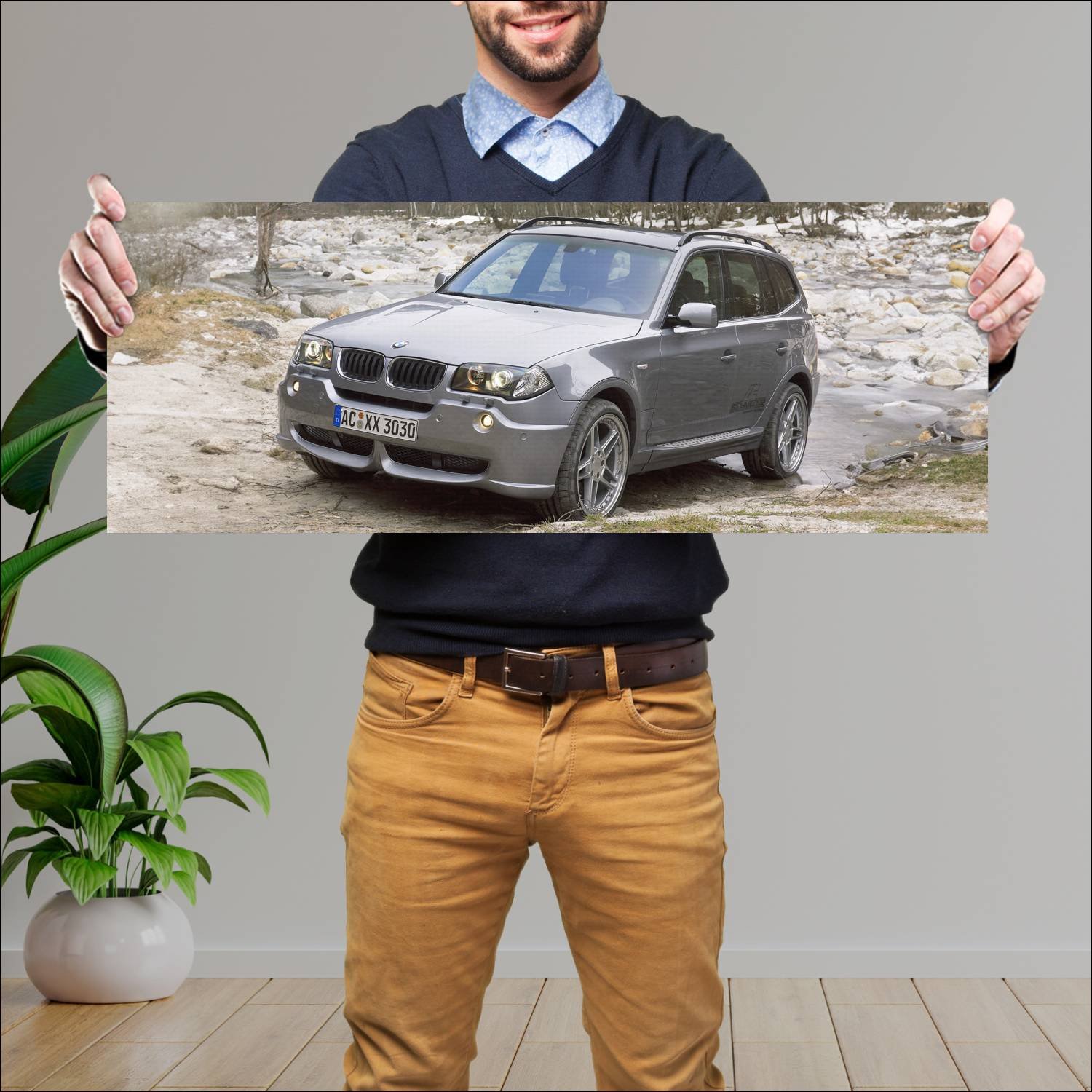 Cuadro grande 30x80cm 2004 ac schnitzer acs3 based 351 Bmw