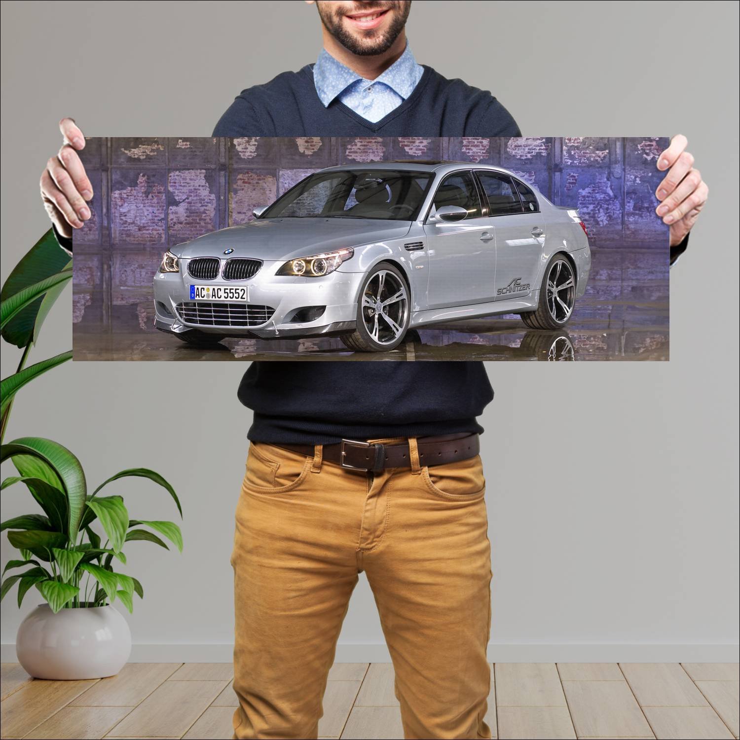 Cuadro grande 30x80cm 2004 ac schnitzer acs5 sport 354 Bmw