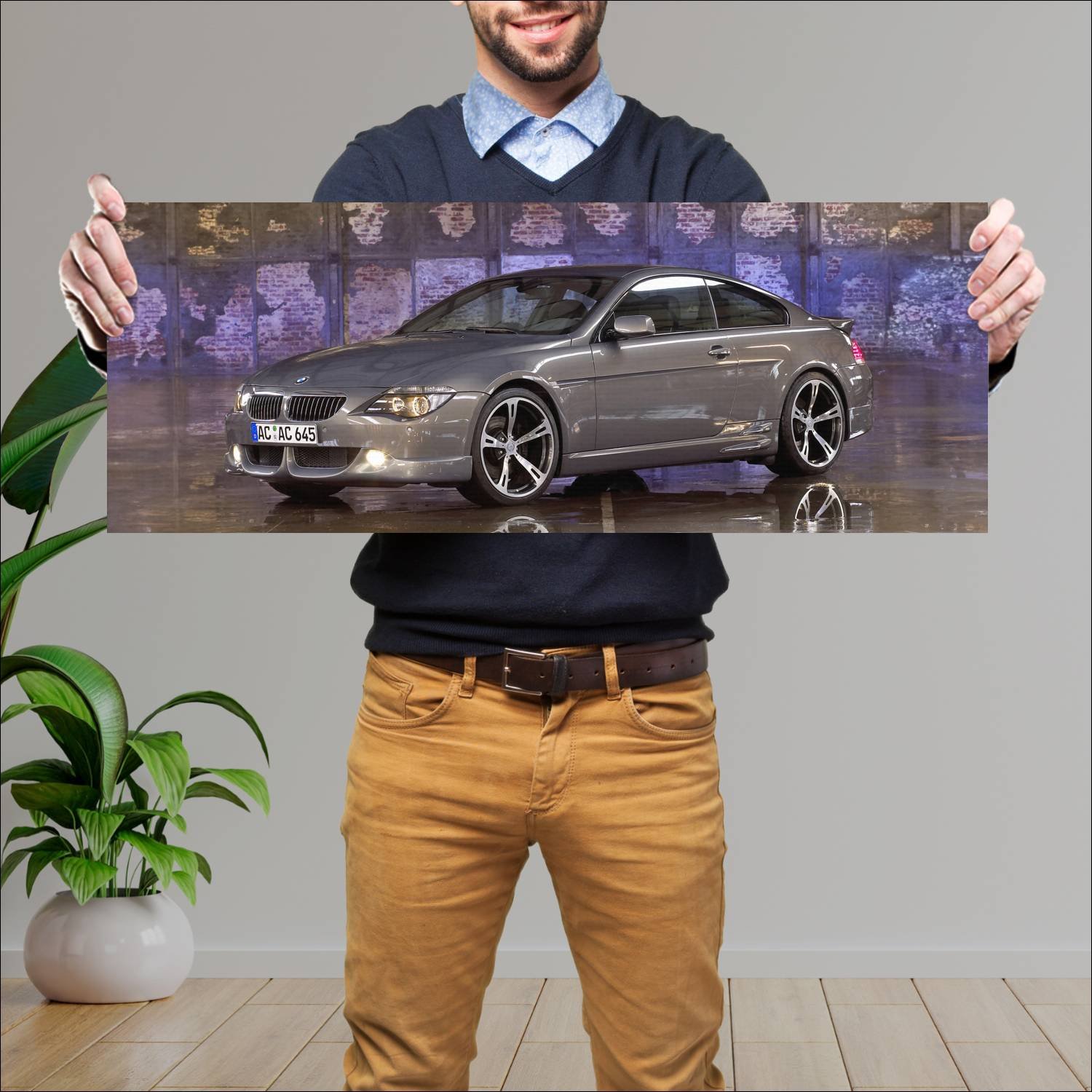 Cuadro grande 30x80cm 2004 ac schnitzer acs6 coupe 356 Bmw