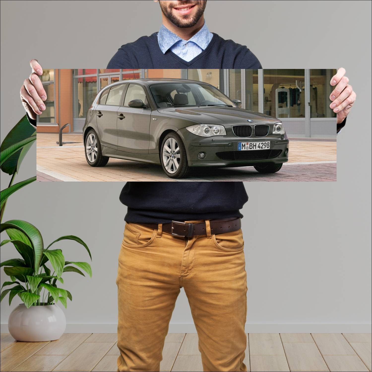 Cuadro grande 30x80cm 2004 bmw 1 series 5 door 837 357 Bmw
