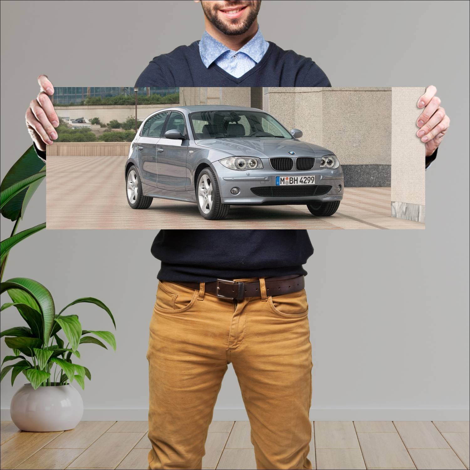 Cuadro grande 30x80cm 2004 bmw 1 series 5 door 957 358 Bmw