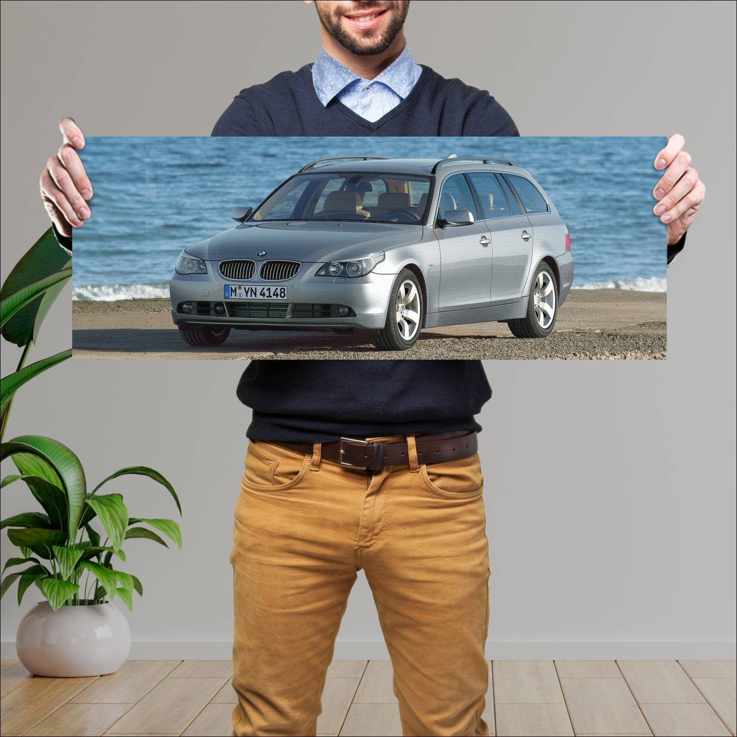 Cuadro grande 30x80cm 2004 bmw 5 series touring 82 362 Bmw