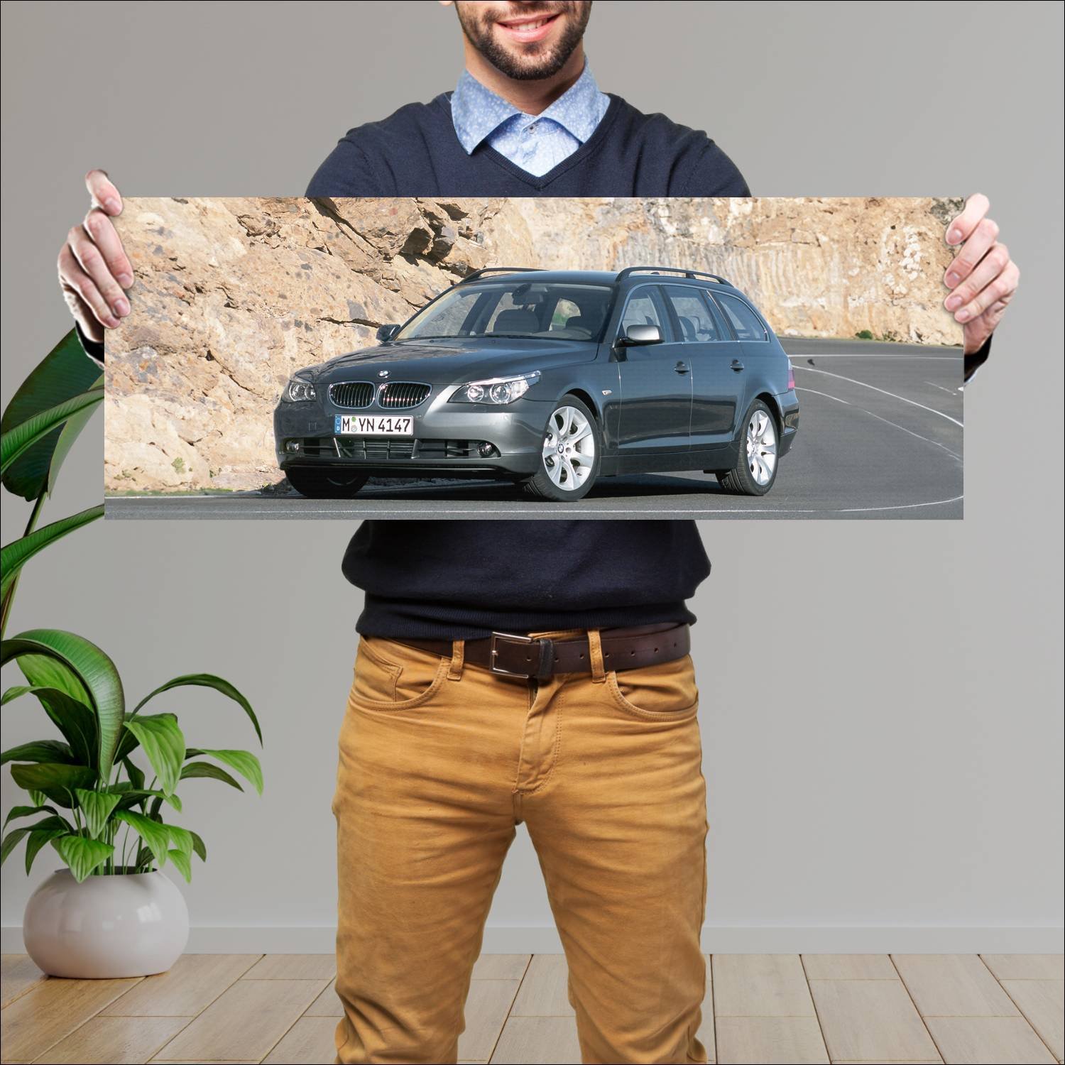 Cuadro grande 30x80cm 2004 bmw 5 series touring 82 363 Bmw