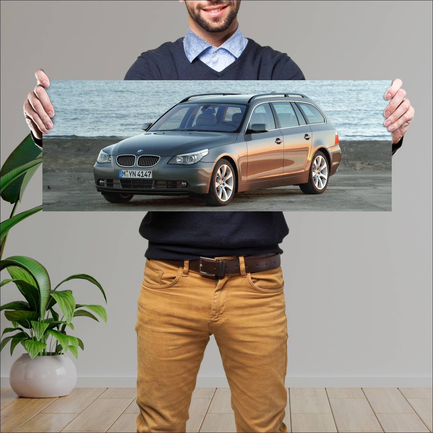 Cuadro grande 30x80cm 2004 bmw 5 series touring 82 364 Bmw