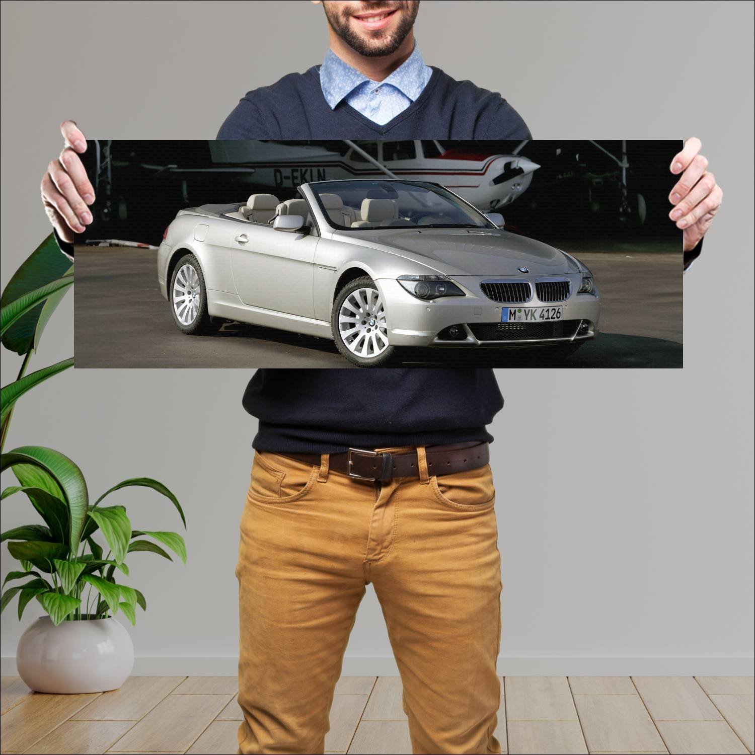 Cuadro grande 30x80cm 2004 bmw 6 series convertibl 366 Bmw