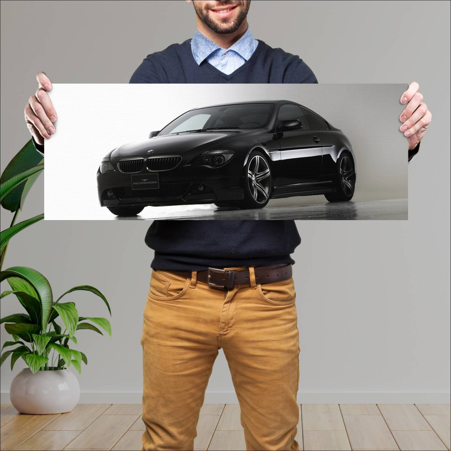Cuadro grande 30x80cm 2004 bmw 6 series coupe by w 370 Bmw