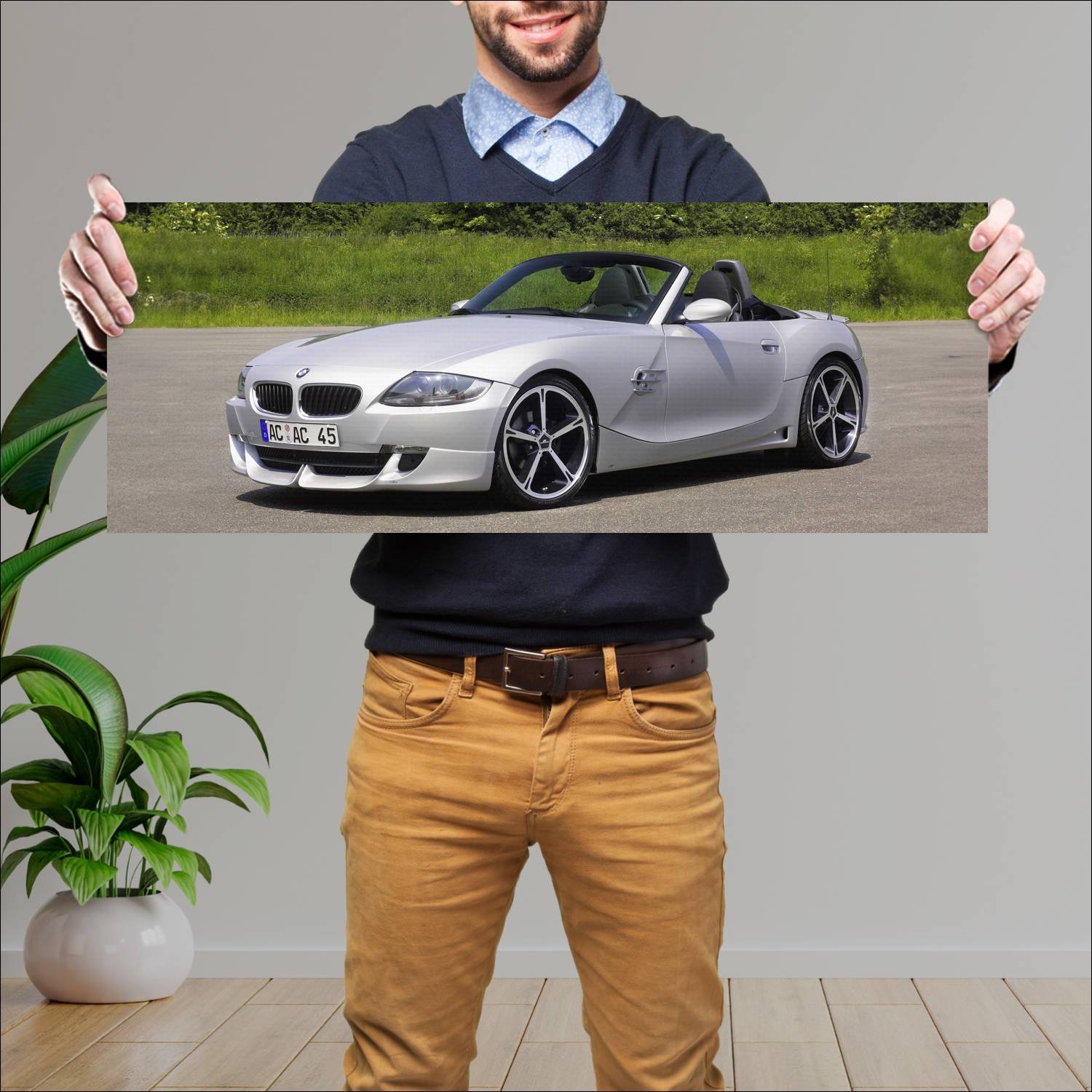 Cuadro grande 30x80cm 2005 ac schnitzer acs4 roads 387 Bmw