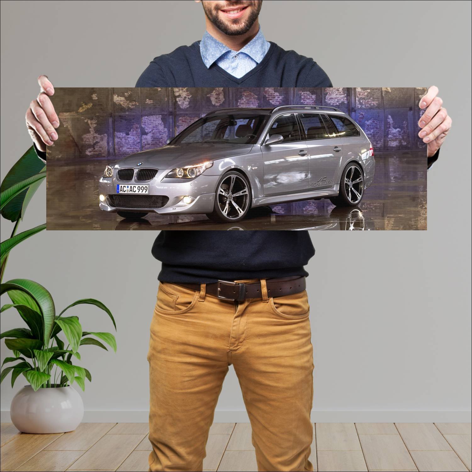 Cuadro grande 30x80cm 2005 ac schnitzer acs5 touri 391 Bmw