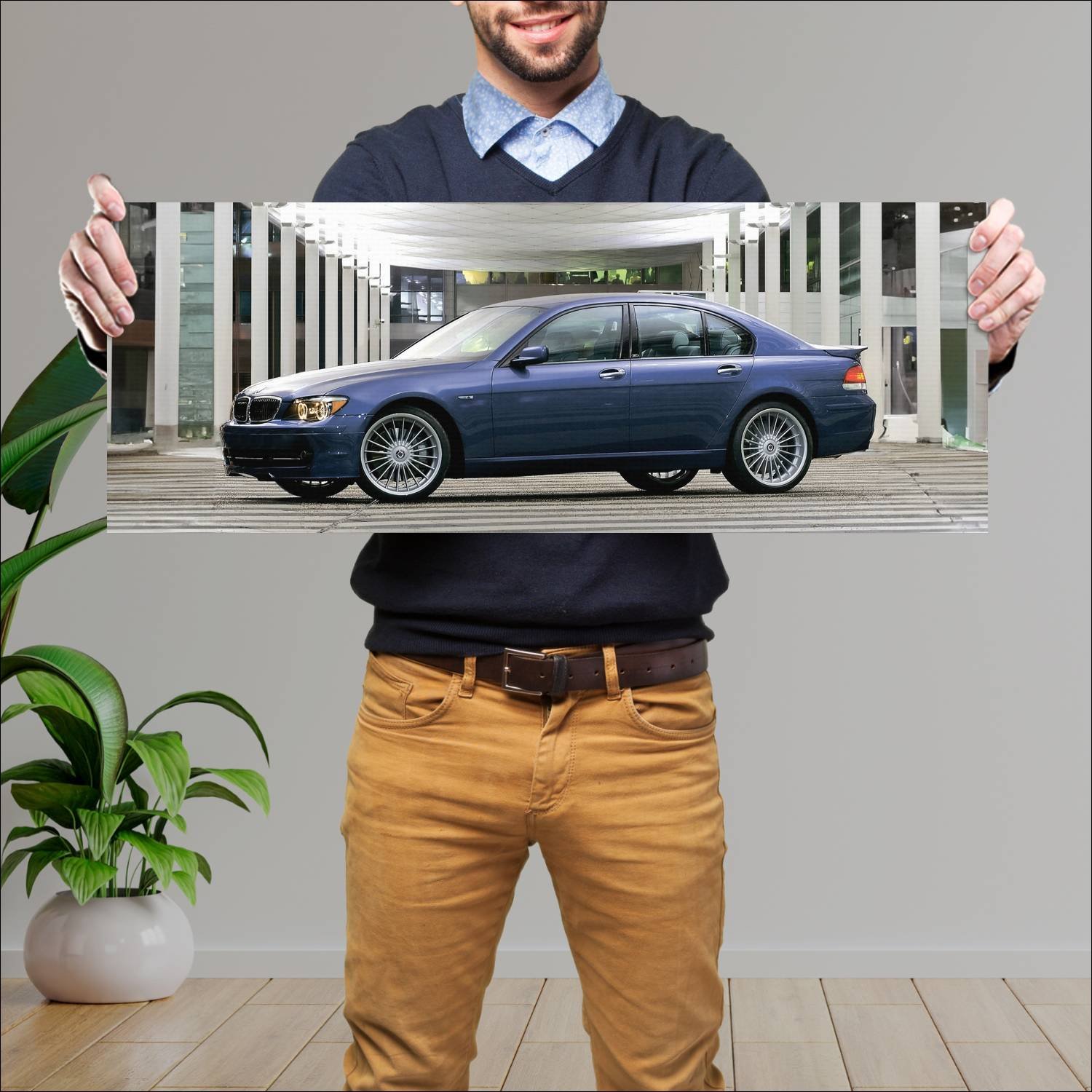 Cuadro grande 30x80cm 2005 alpina b7 auto 395 Bmw